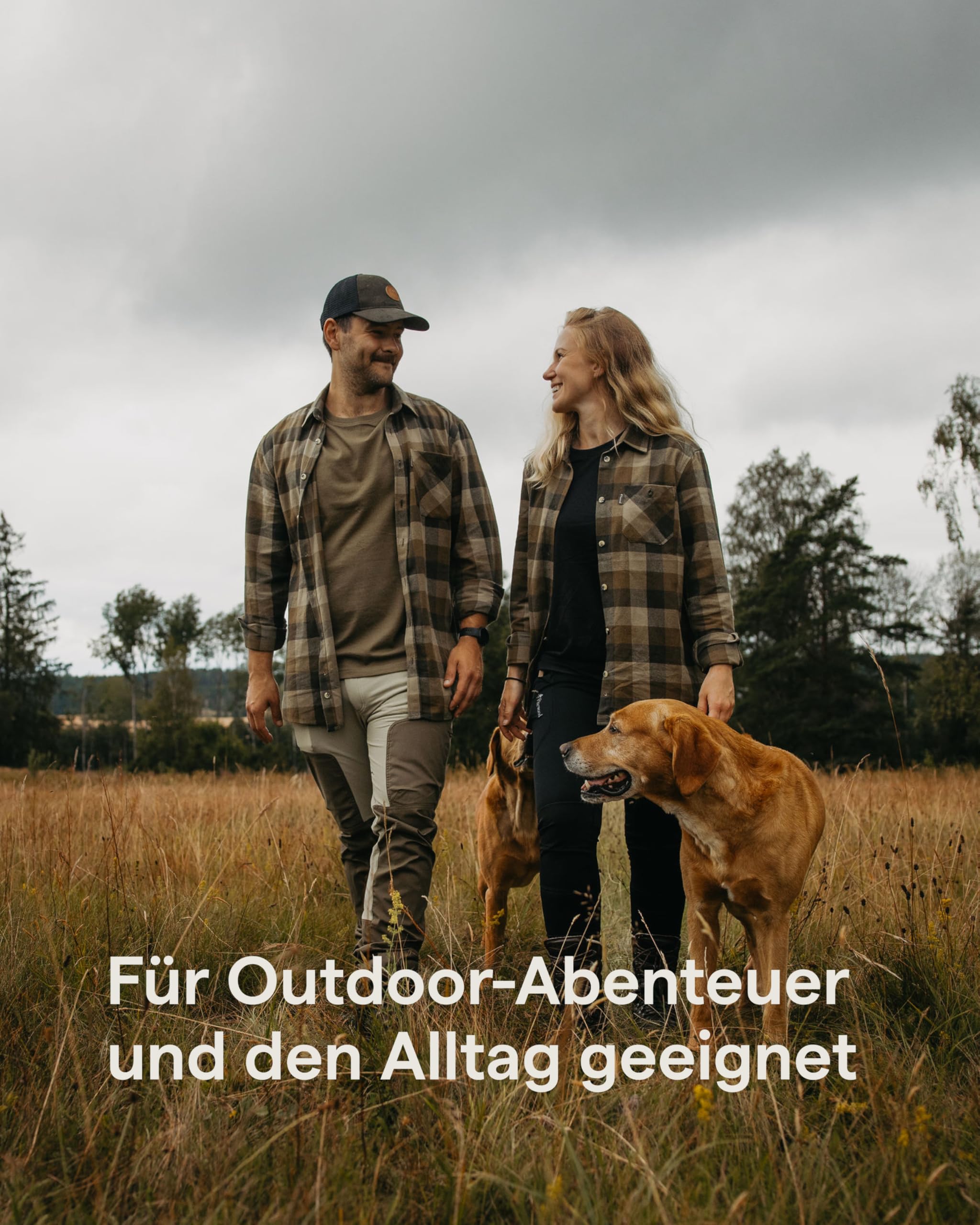 Pinewood Herren Flanellhemd kariert, weiches Flanellhemd Herren für Outdoor und Alltag
