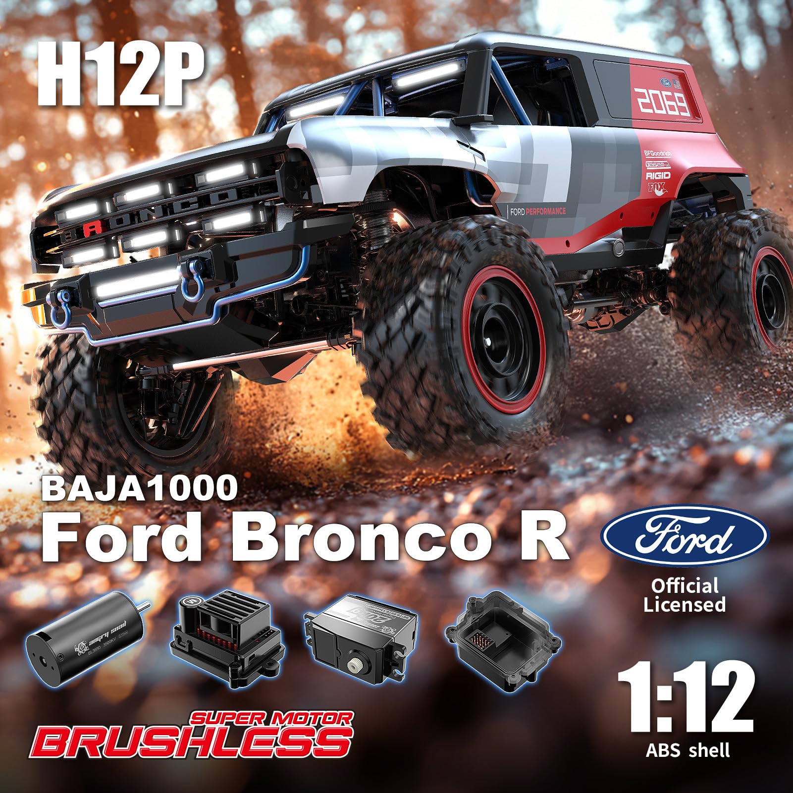Mjxrc H12p 1 12 4wdラジコンクローラー ブラシレスモーター 合金
