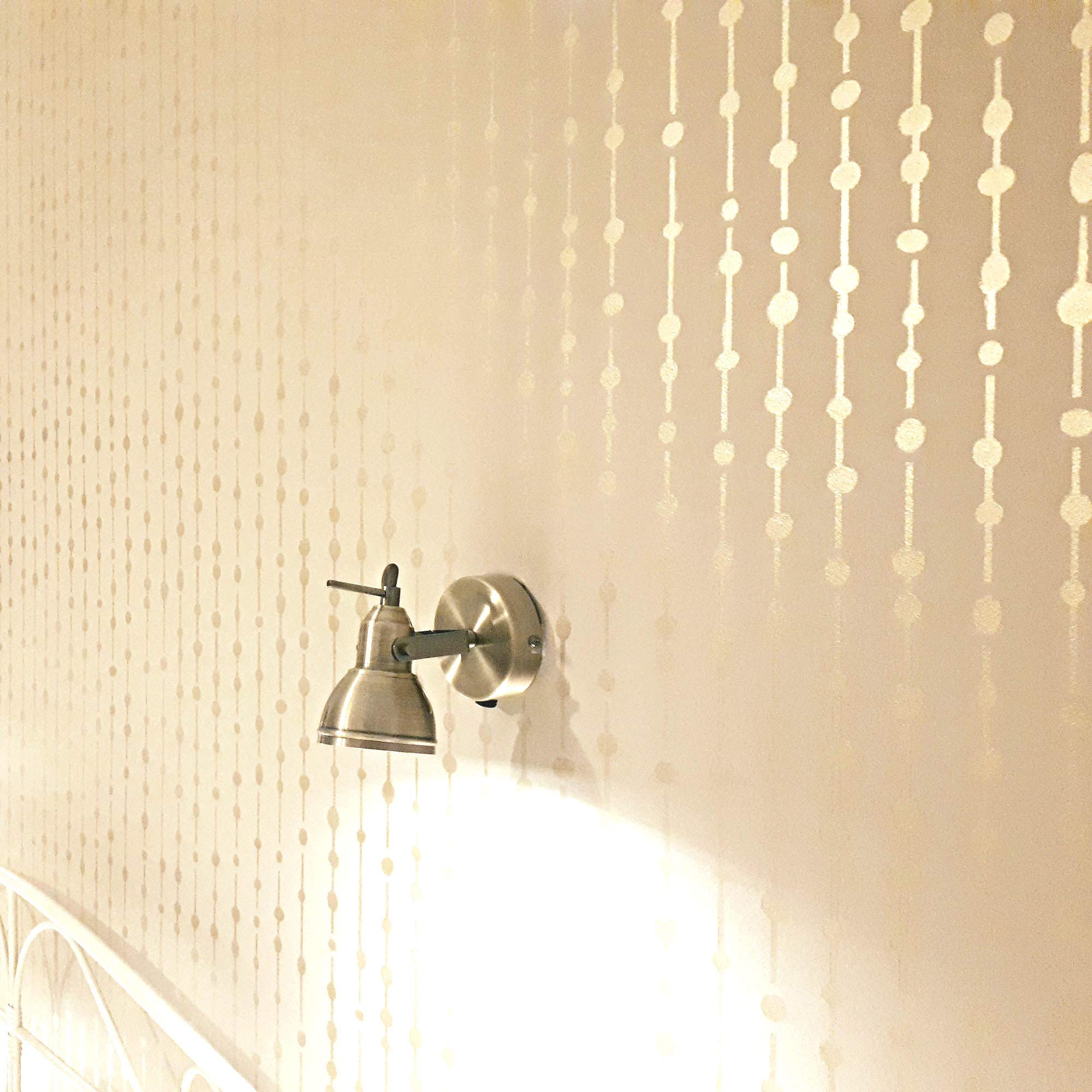 STENCILIT® Dew Drops Large Wall Stencil for Painting XL Size 24"x 39.