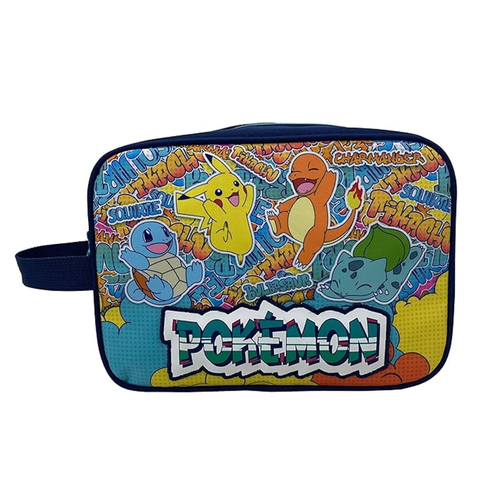 CYPBRANDS CyP Brands- Pokémon- Neceser, Bolsa de Viaje, Bolsa de Aseo, Unisex, Color Negro, Zapatillero, Urban Colors, Producto Oficial