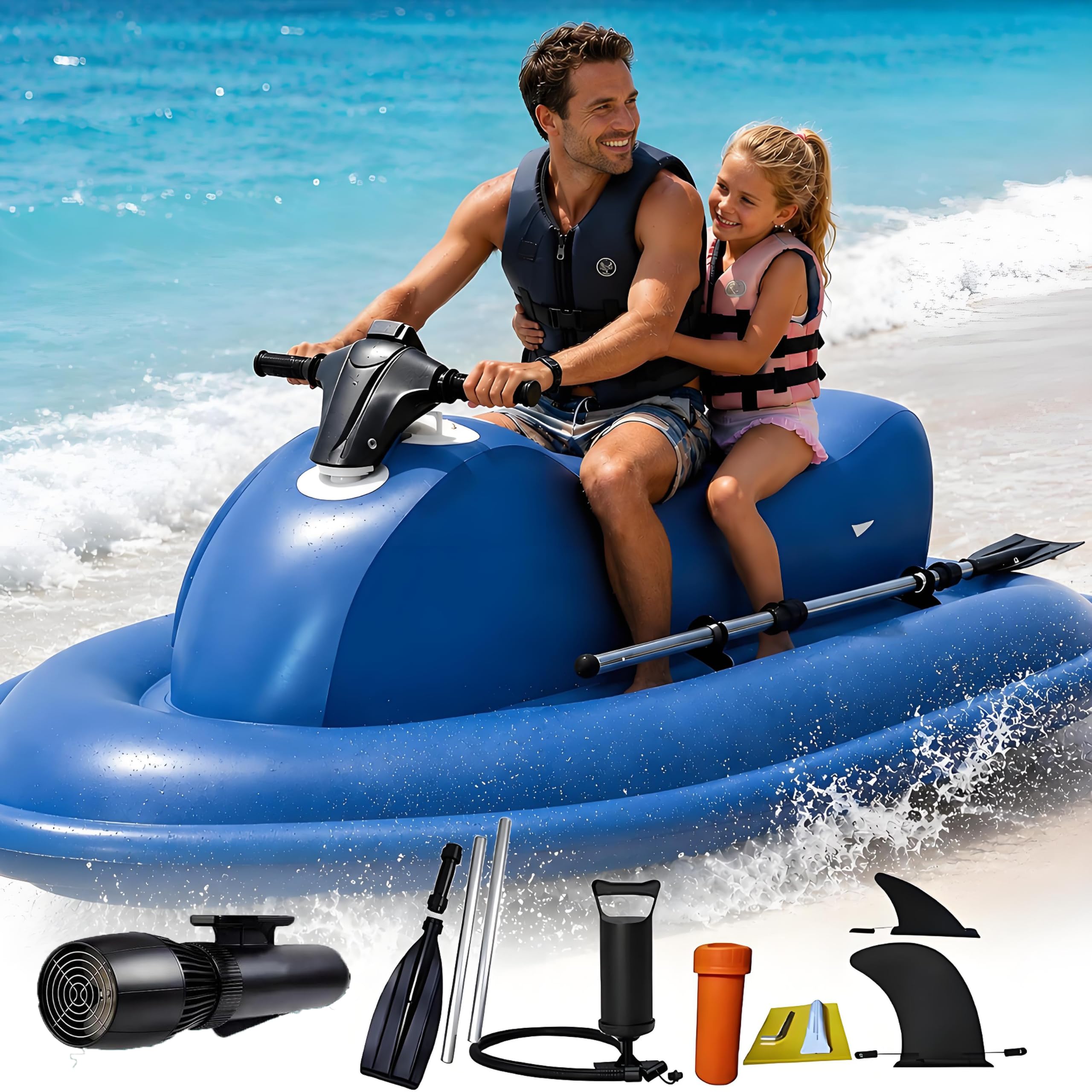Electric Wave Surf Boat, Inflatable Jet Ski for Adult, 500W/700W 700W16A