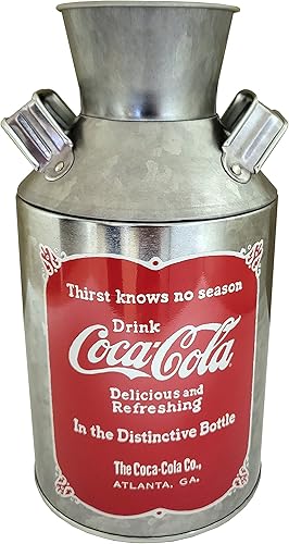 The Tin Box Company Leche de réplica de coca color rojo 4-14 x 8 pulgadas