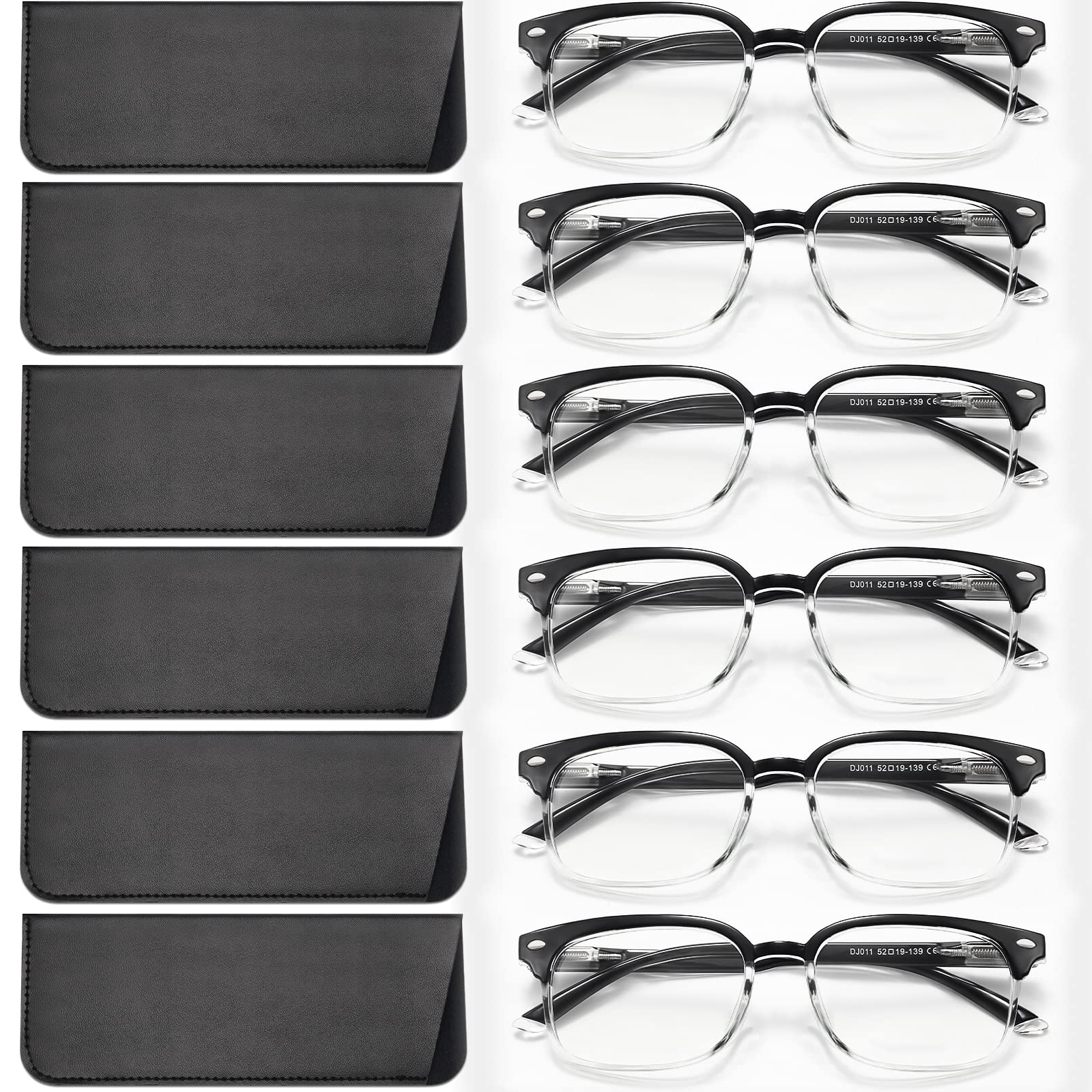 NOVIVON 6 Pack Reading Glasses for Women, Reading glasses men, Blue Light Blocking Readers, Computer eye glasses, Cheaters