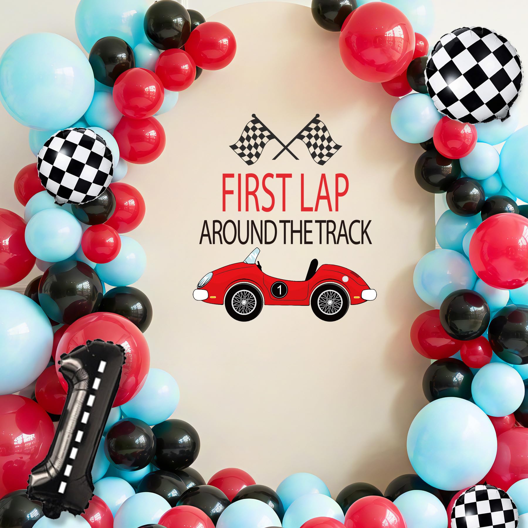 Amazon.com: First Lap Around the Track Decoration - First Lap