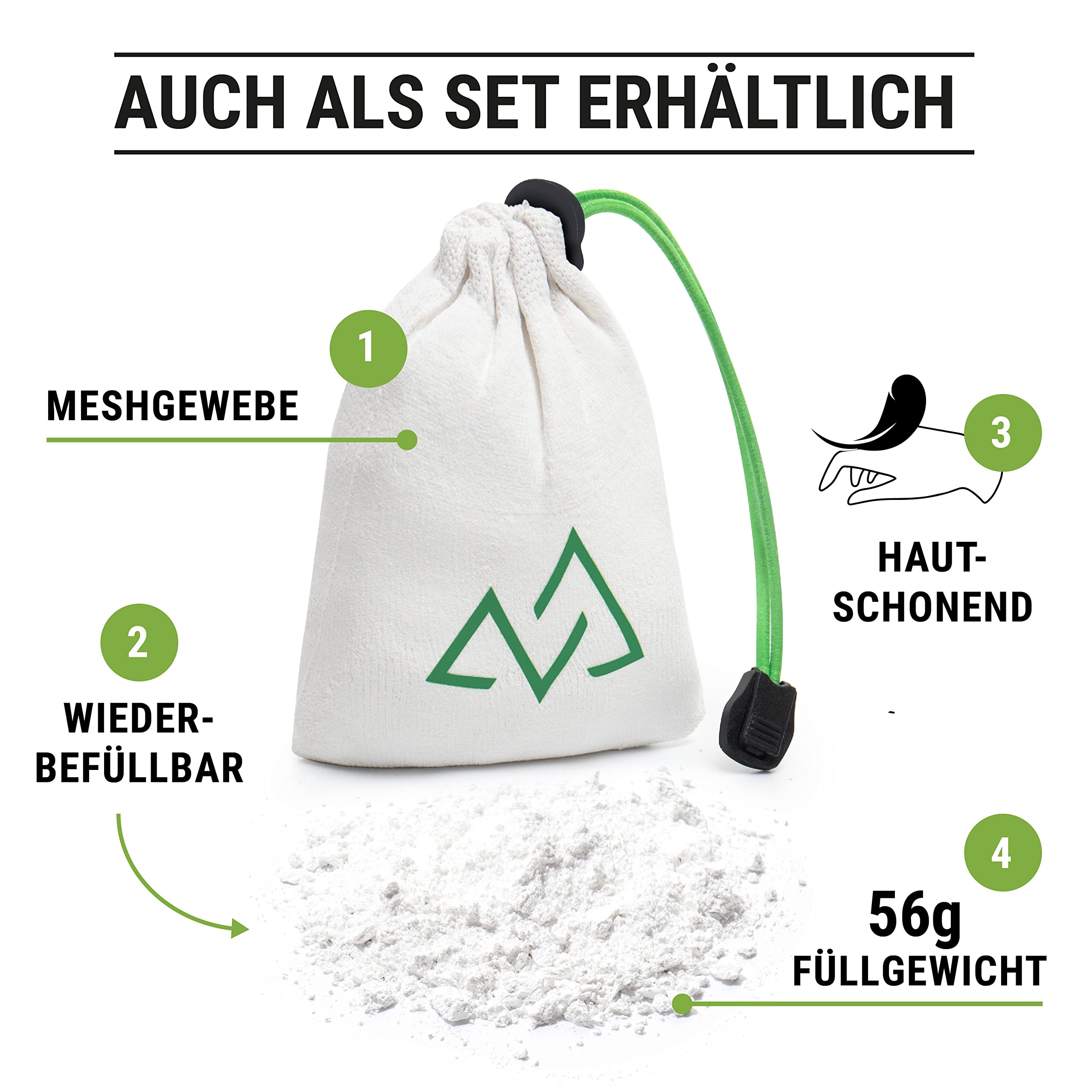 Palle Di Gesso Per Arrampicata E Bouldering - Ricaricabili E Poco Polverose - 56gr - Foto 11