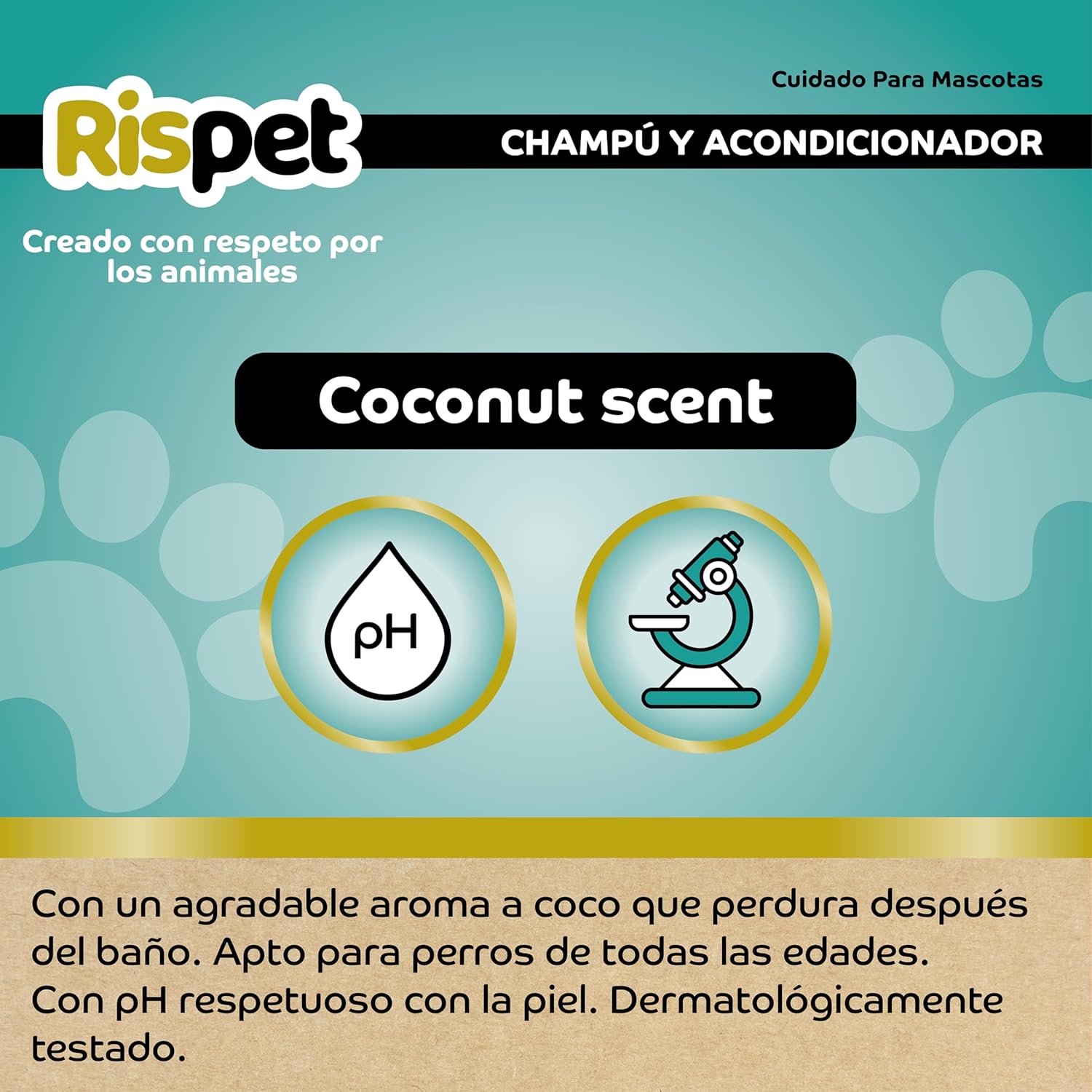 Coconut Keratin Shampoo & Conditioner, Cleaner for Dogs and Long-Haired Animals, Delicate Allergen Free Formula and pH Balanced, Coconut Fragrance, 370 ml 5