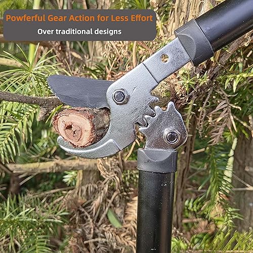 Miniatura 3 de KLDOLLAR Loppers - Cortador de ramas para árboles con potente acción de engranaje, podadora de árboles, podadora de árboles, ramas gruesas para