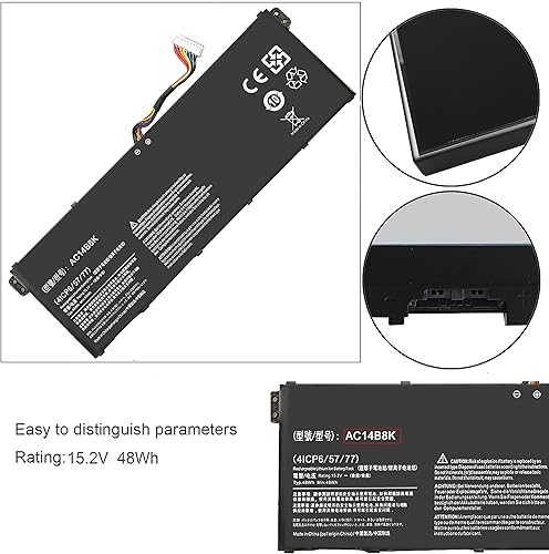 Miniatura 3 de AC14B8K - Batería para Acer Nitro 5 AN515-51 AN515-52 AN515-53 Aspire V3-371 V3-111 ES1-111 ES1-512 R3-131T R5-471T R7-372T CB5-57 1 CB3-531 Swift 3