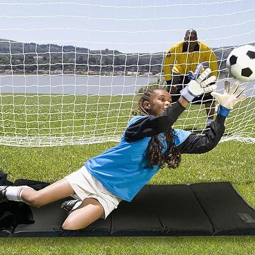 Miniatura 5 de Tapete deslizante de béisbol para sóftbol de 10 x 3.6 pies, tapete deslizante para niños, portátil, plegable, esterilla de ejercicio deportivo de