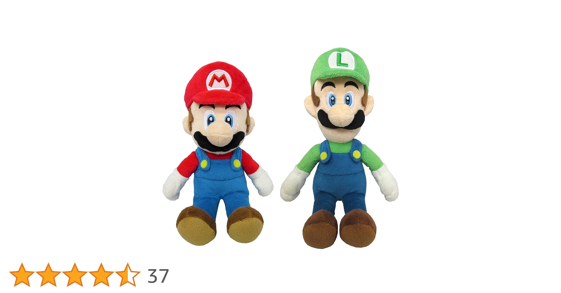 Amazon.co.jp: マリオ＆ルイージ(S) ぬいぐるみ2種セット【座高