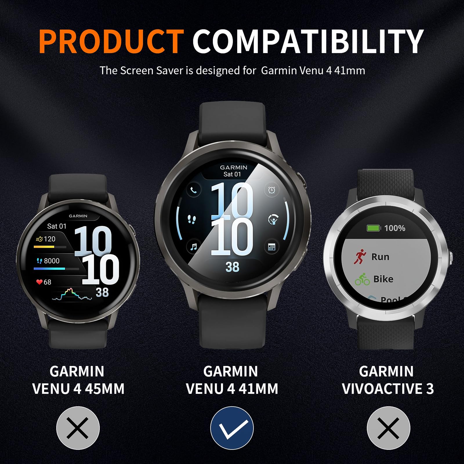 2x BROTECT Flex Matt Full-Screen Folie für Garmin Venu 4 (45 mm