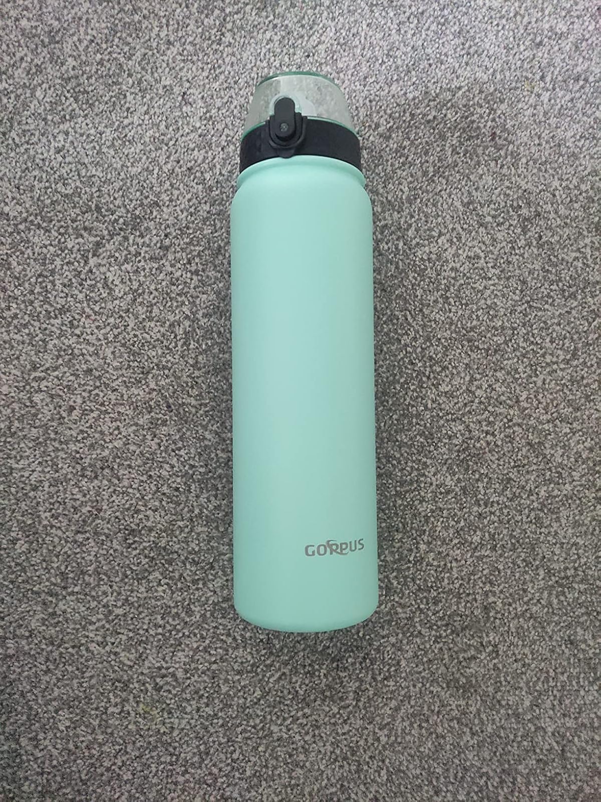 GOPPUS Thermos 1L/32oz con cannuccia, doppio strato in acciaio inox, a prova di perdite, per acqua e anidride carbonica, senza BPA