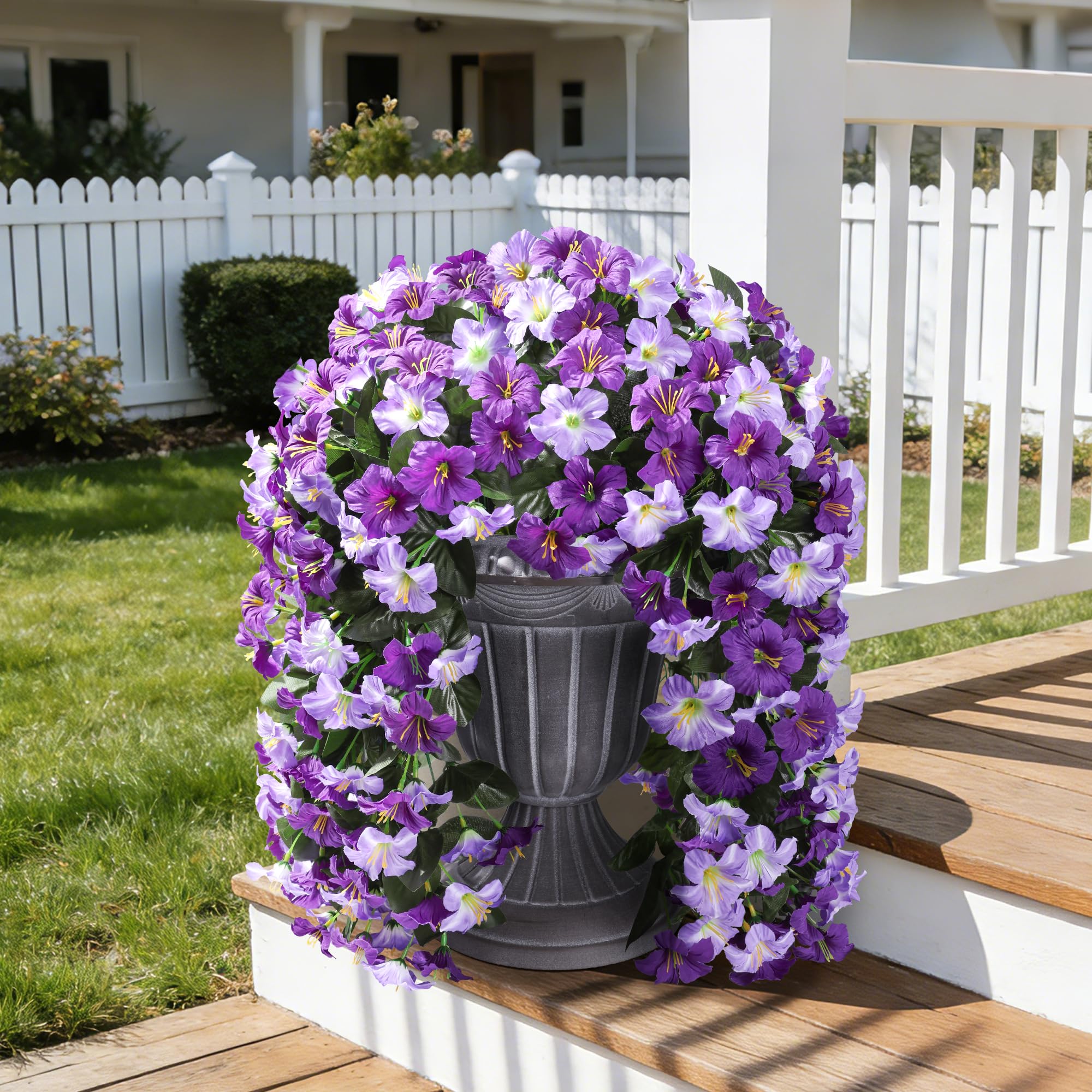 Amazon.com: HyeFlora Artificial Flowers for Outdoors, 2pcs Faux