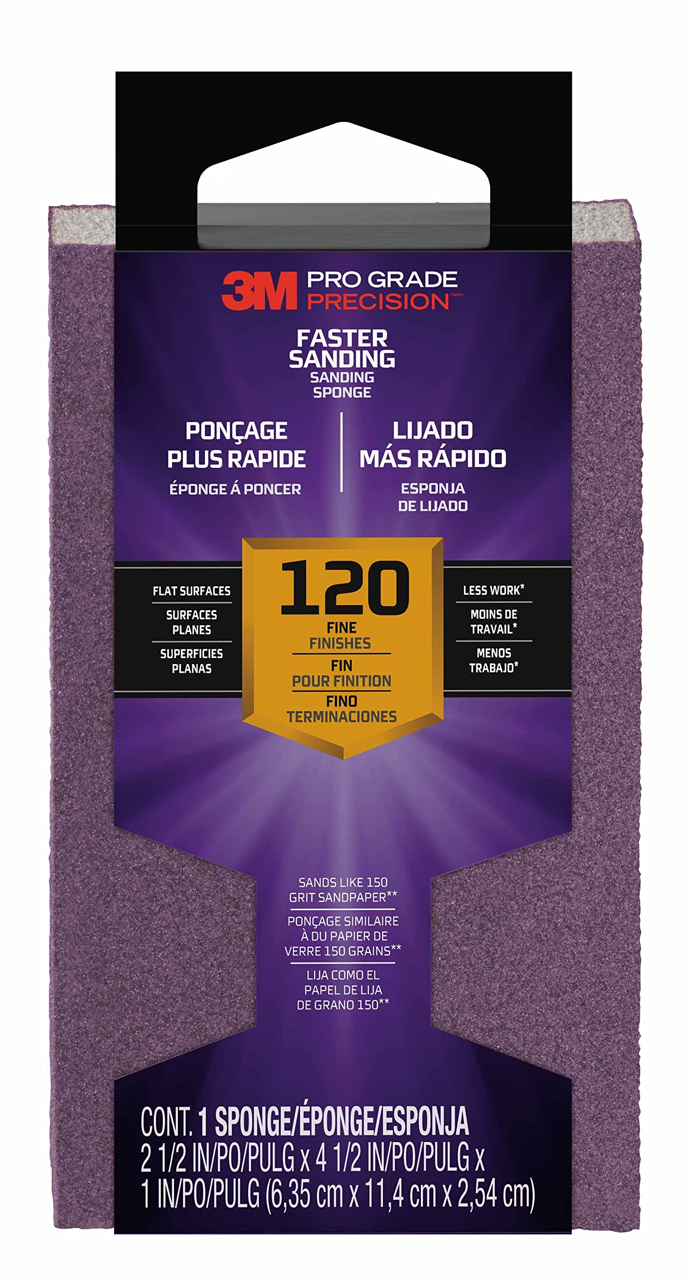 3M Pro Grade Sanding Block - Fine Grit -1