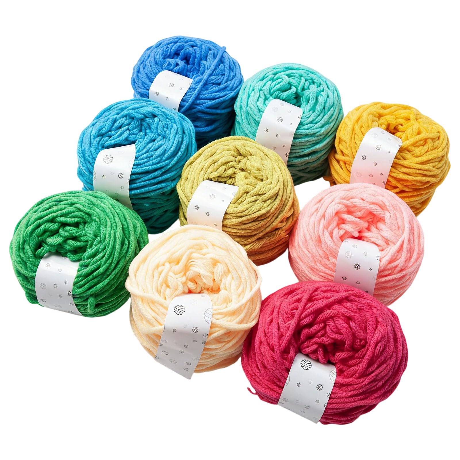 Piceioep Multicolor Cotton Thread for Jewelry Making Bracelets Necklaces and Decorative Projects Vibranting Craft Thread Home Decoration