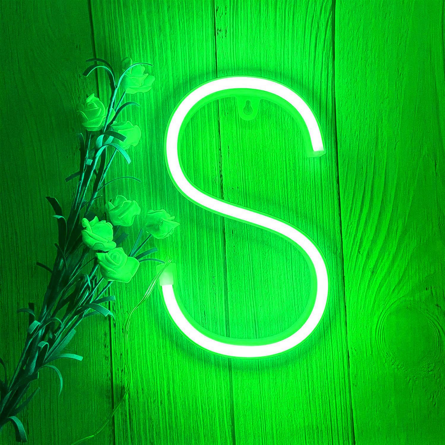 LED Marquee Letter Lights, Light Up Letters Glitter Alphabet Letter Sign Battery Powered for Night Light Birthday Party Wedding Girls Gifts Home Bar Christmas Decoration