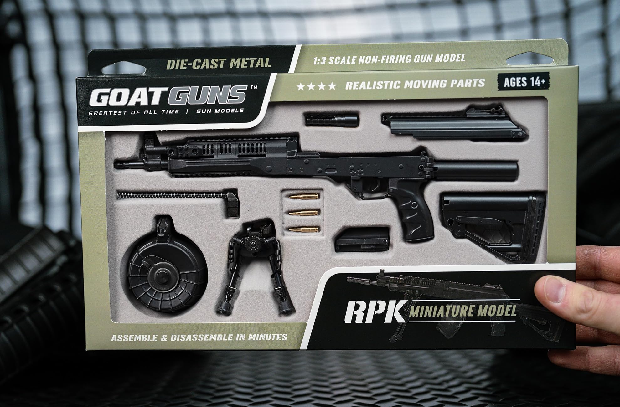 GoatGuns RPK Model | 1:3 Scale Miniature Diecast Metal Self Build Kit