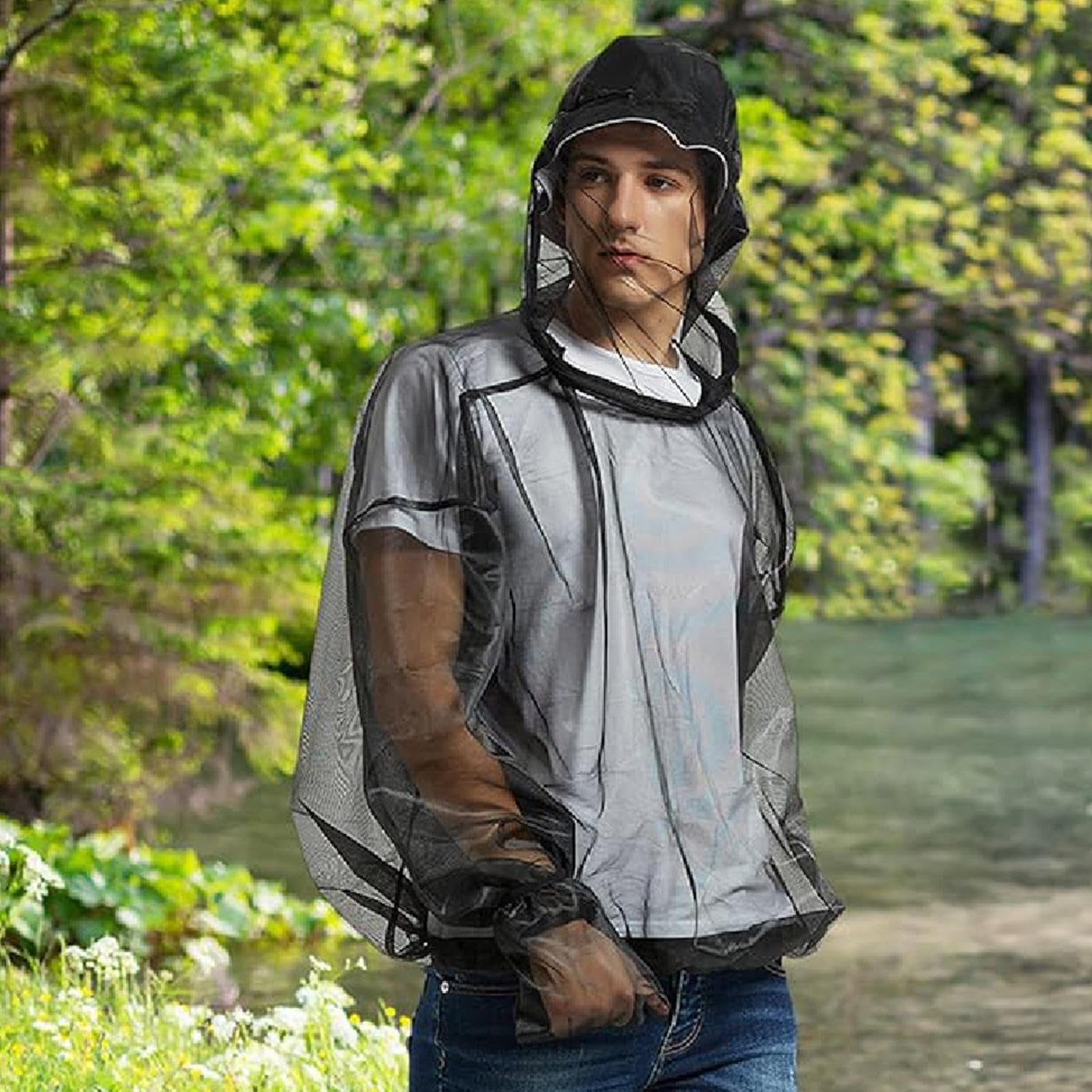 Generico Fly Jacket, Tuta Portatile Con Rete Protettiva, Tuta Traspirante e Flessibile per Escursionismo Pesca Avventure All'aperto Uomini e Donne