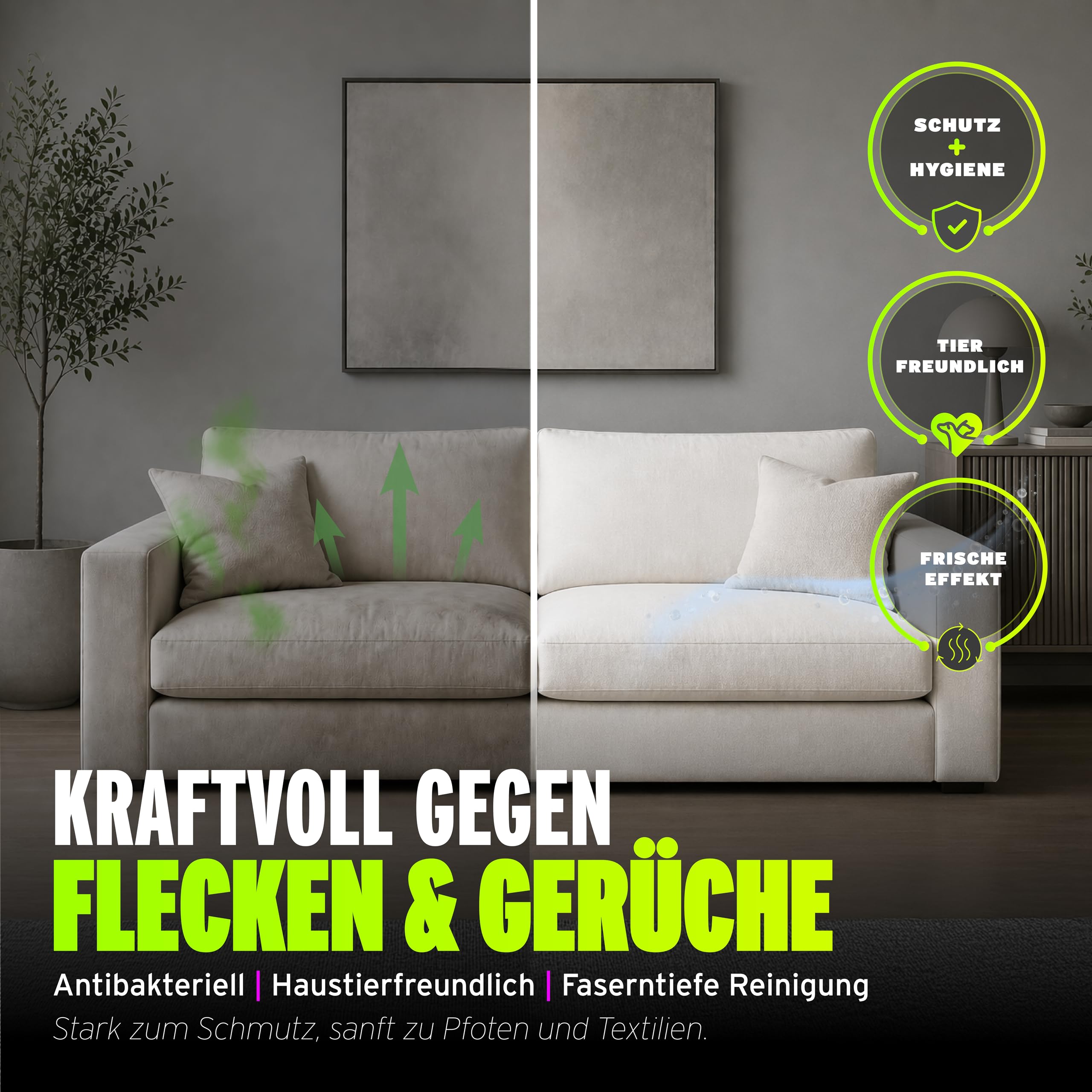autopflege Koch Chemie Pol Star Kit de nettoyage pour textile et cuir et alcantara 1 l + vaporisateur + distributeur de mousse + tampon de gommage + brosse + 2 chiffons en microfibre | Nettoyant