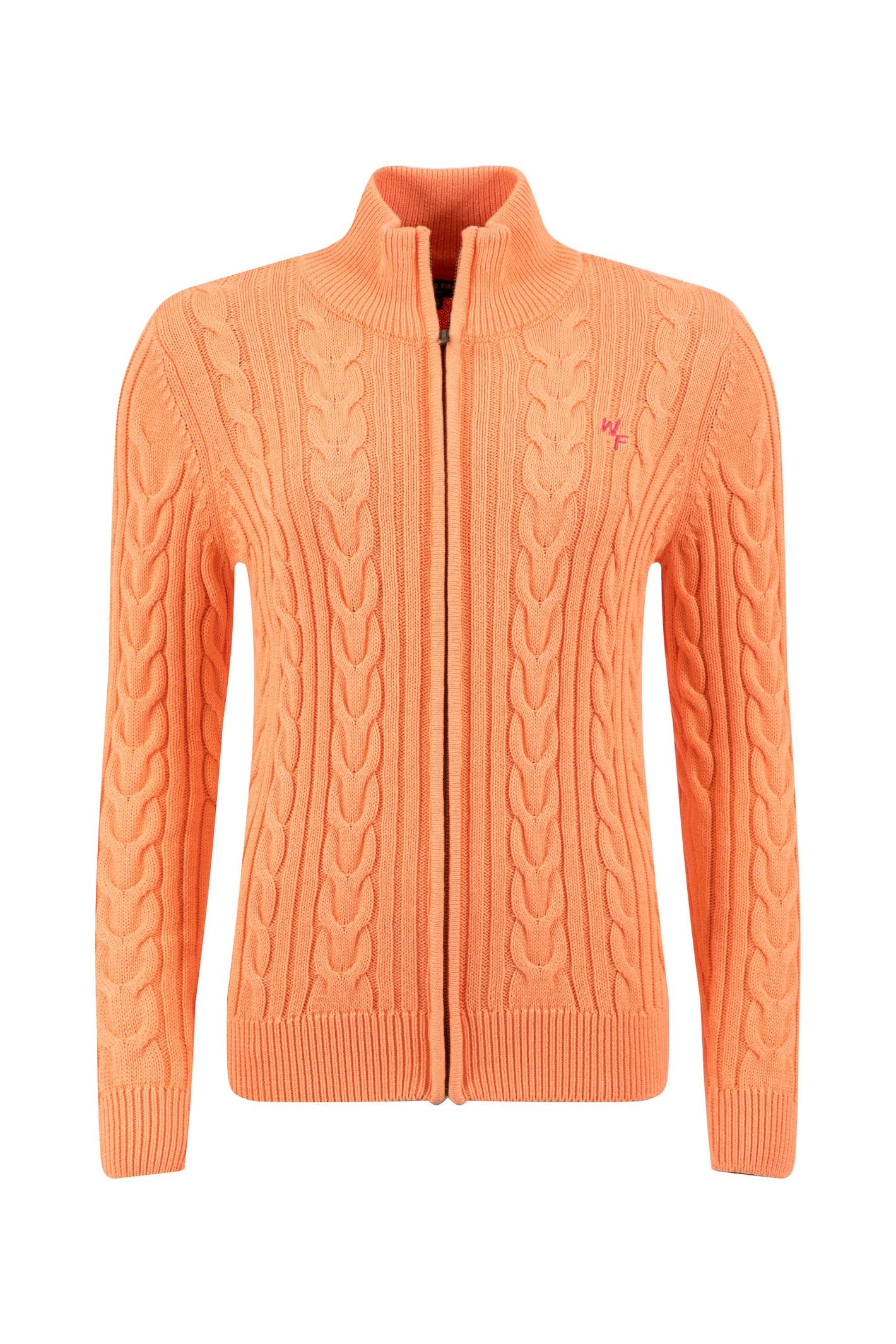 Weird Fish Women's Sorbet Lunenne Full Zip Cable Knit Size 18. (Jumper/Sweater/Fleece)