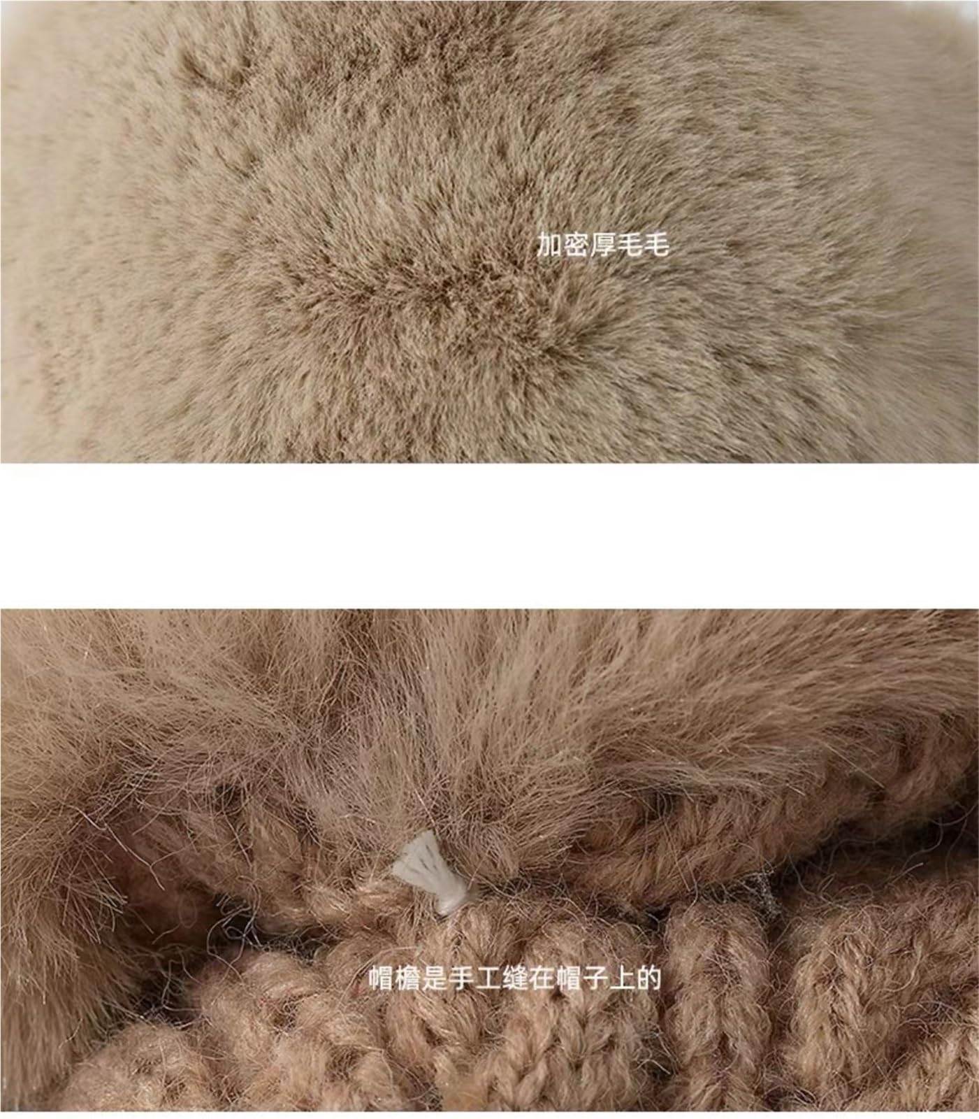 Bonnet d'hiver en tricot polaire épais pour enfant, protection des oreilles pour ski, cyclisme, temps froid