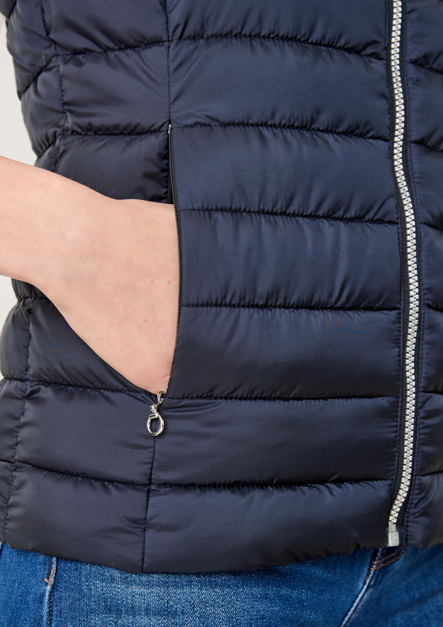 s.Oliver Donna 120.11.899.16.155.2116408 Gilet smanicato REGULAR FIT, Marina Militare, 40