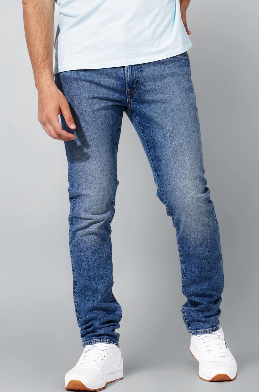 Men's Slim Jeans (WEC0116353471_Blue_33)