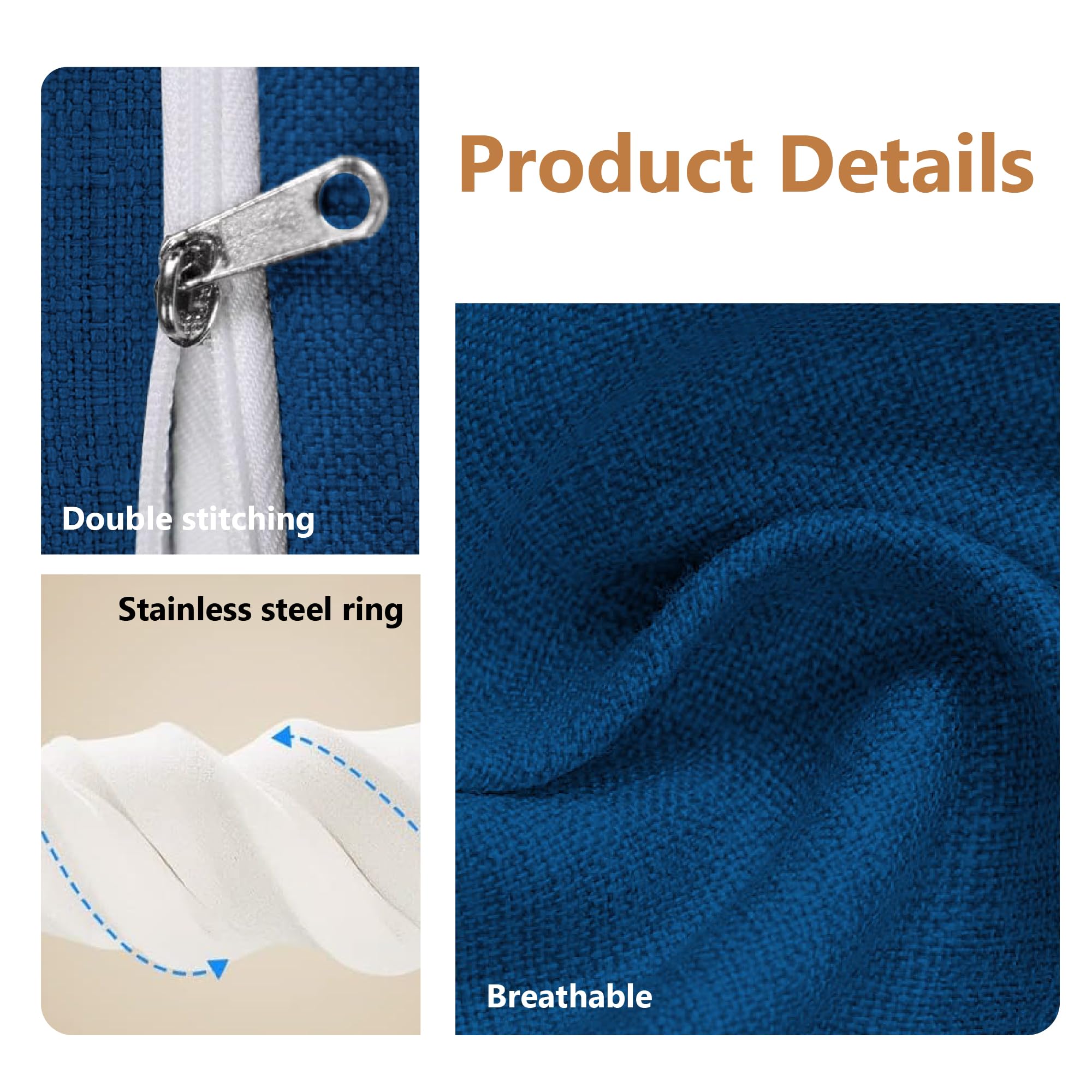 Coussin de Banc sur Mesure 40 x 60 cm Coussin Antidérapant Doux Lavable pour Banc D'Extérieur Lavable pour de Terrasse Balcon Banquette, Bleu