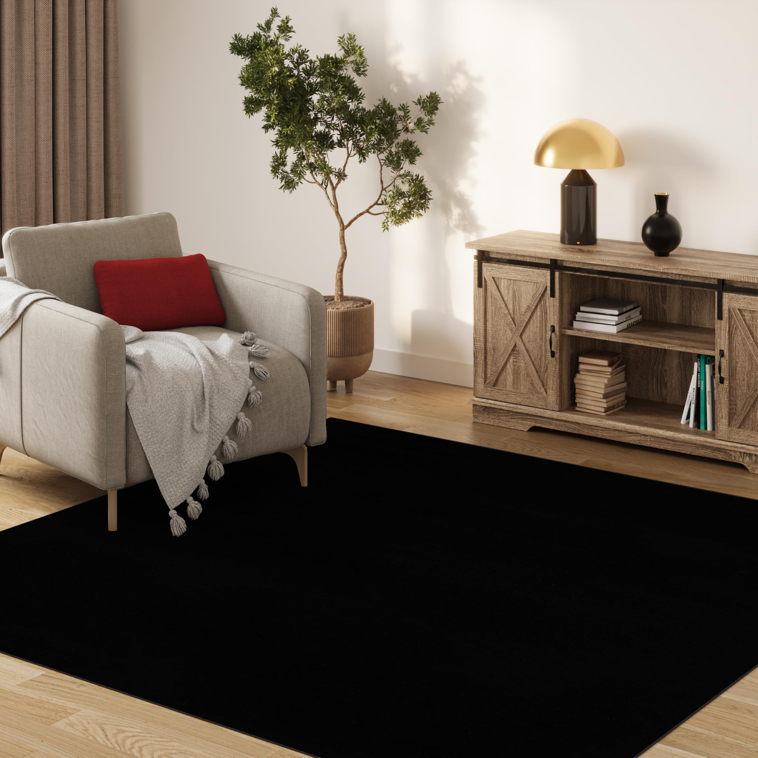 Tappeto A Pelo Corto Per Interni Ed Esterni - Resistente UV, Certificato Öko-Tex, 120x120 Cm - Foto 3