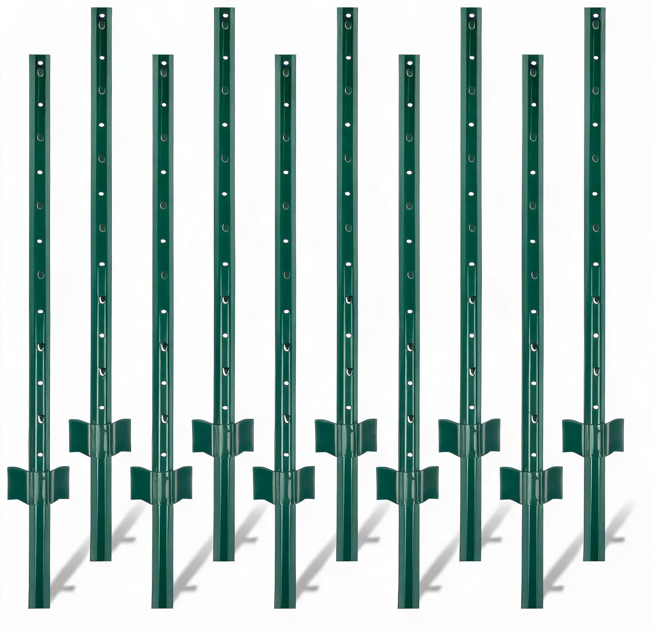 Garvee Robuste Metall u-Profil Zaunpfosten – Ideal Für Garten