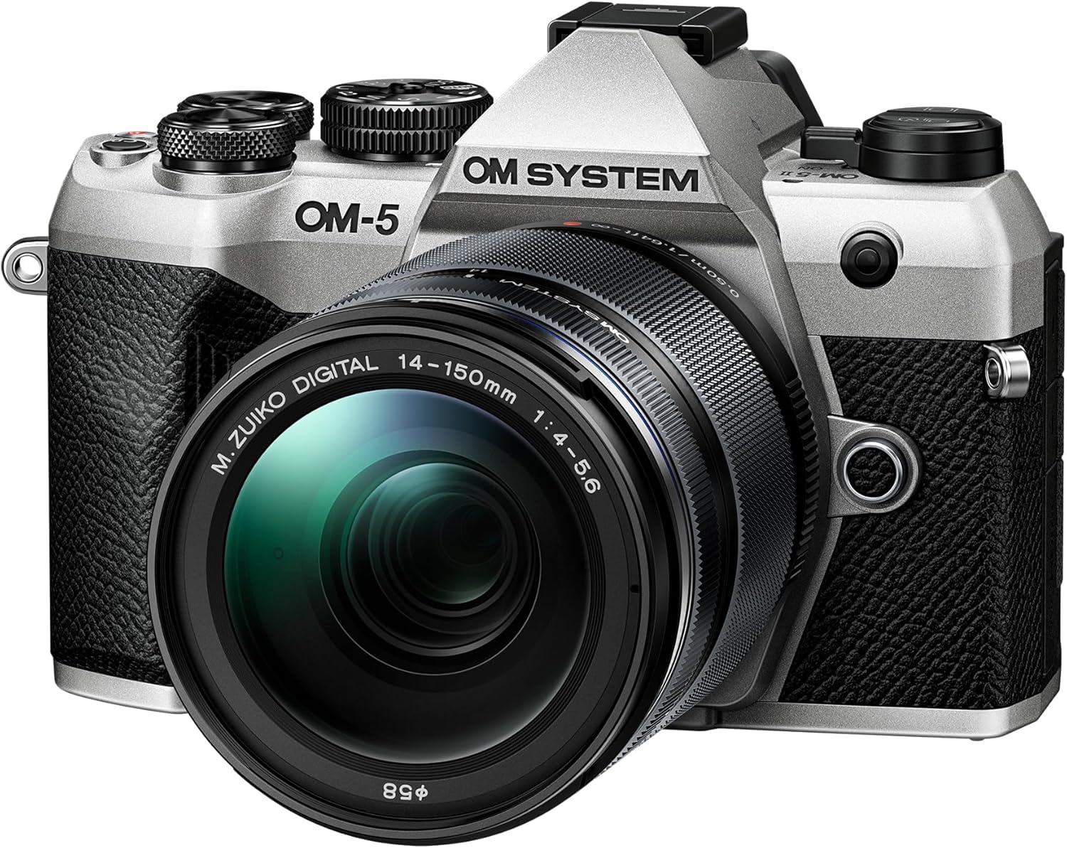 OM SYSTEM OM-5 Mark II Micro Four Thirds Systemkamera Inkl. M.Zuiko Digital 14-150mm F4-5.6 II Objektiv,20 MP Live MOS-Sensor,5-Achsen-Bildstabilisierung,IP53-Wetterschutz, Handheld HighRes Shot 50 MP