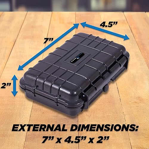 Miniatura 5 de CASEMATIX Estuche rígido de película de 1.378 in  7" resistente al agua y a la luz soporte para hasta 0.472 x 1.378 in o 8 x 120 rollos de película,