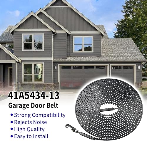 Miniatura 11 de Correa de transmisión de 233 pulgadas 41A5434-11A para abridor de puerta de garaje Chamberlain Craftsman de 7 pies, compatible con transmisión