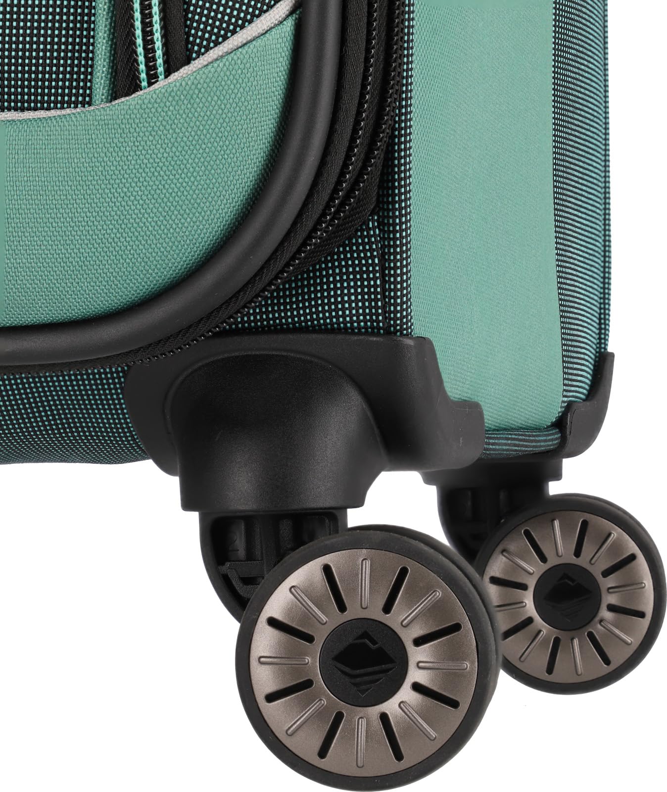 Travelite Zestaw walizek 4-częściowy, miękka obudowa, 4 rolki, Eukaliptus (zielony), Trolley L erw. (77 cm), casual