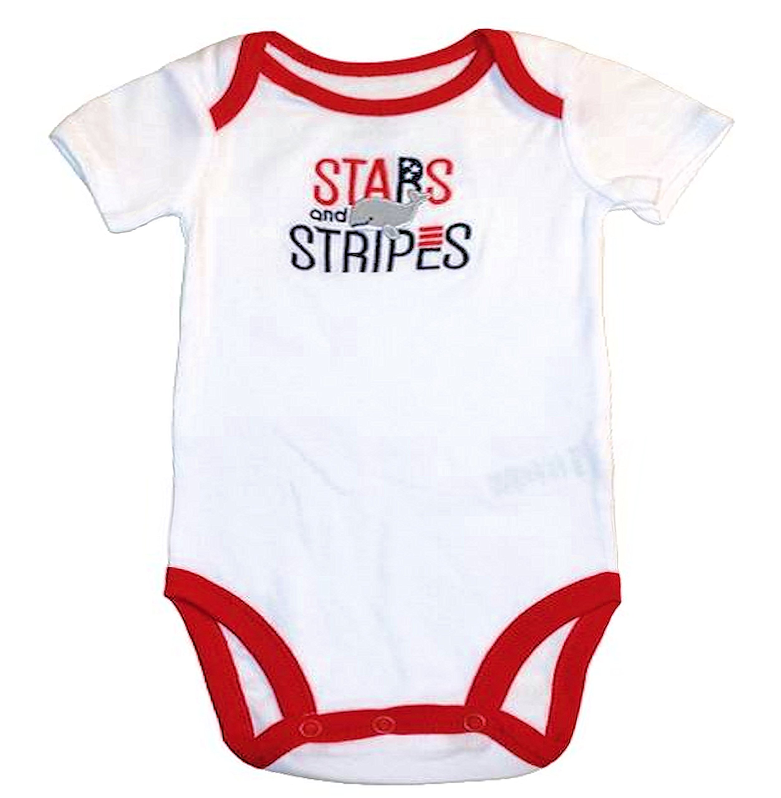 Carter's Bestickter Body für Jungen und Mädchen, Motiv: Sterne und Streifen, 4. Juli
