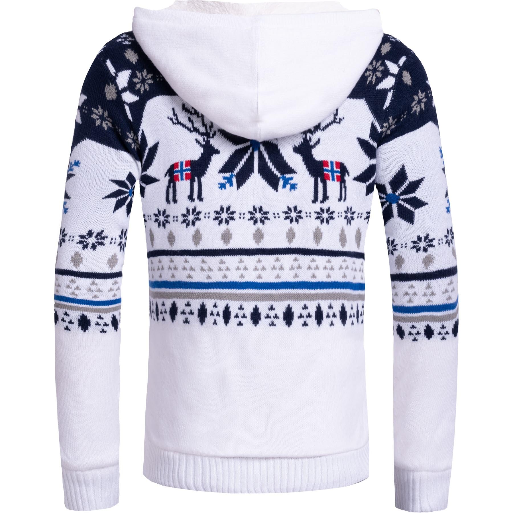 Nebulus Herren Jacke NORON, mit Kapuze, schicker Pullover im Norweger-Style