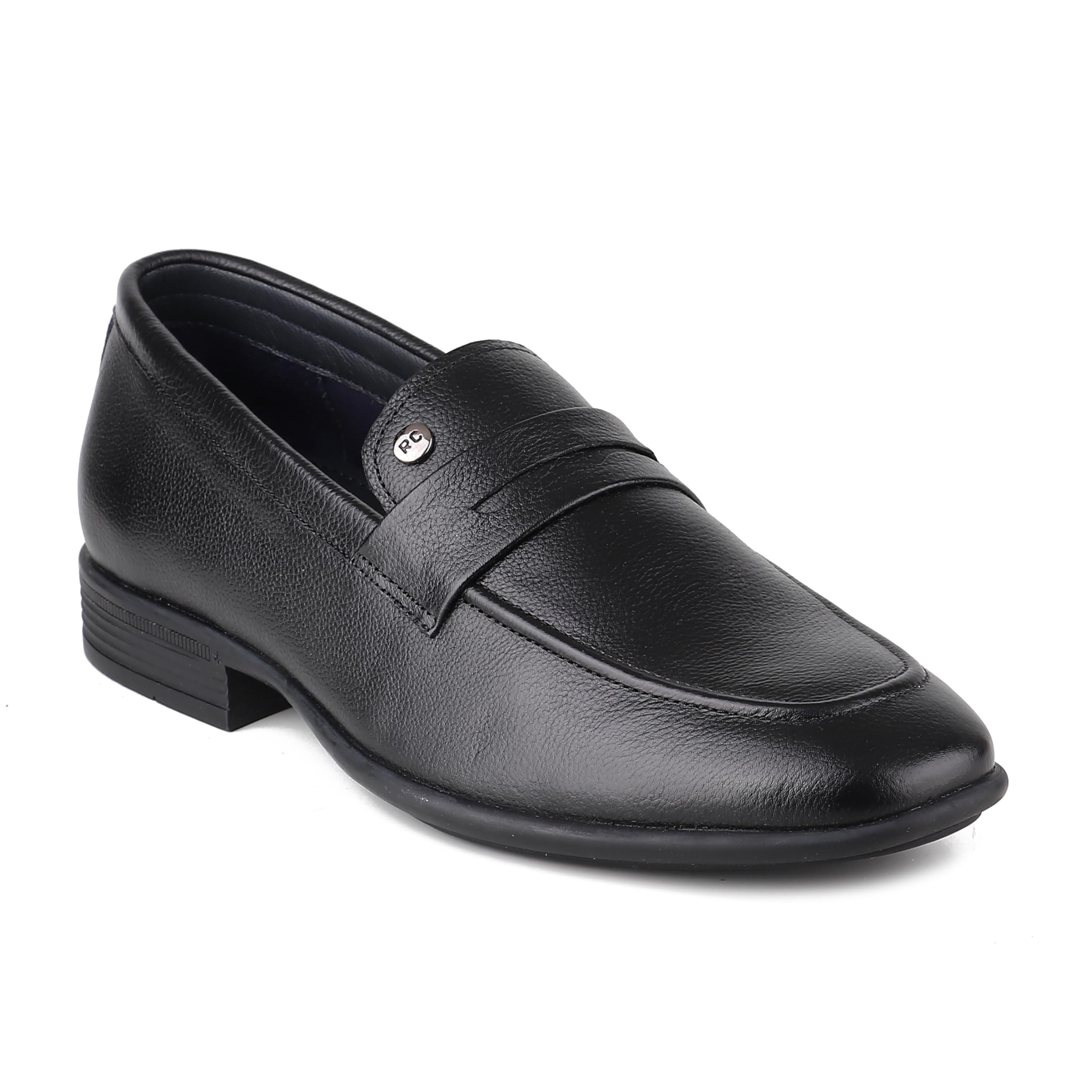 red chief Black Loafer Slip-On Shoes for Men | Genuine Leather Shoes-picture-21