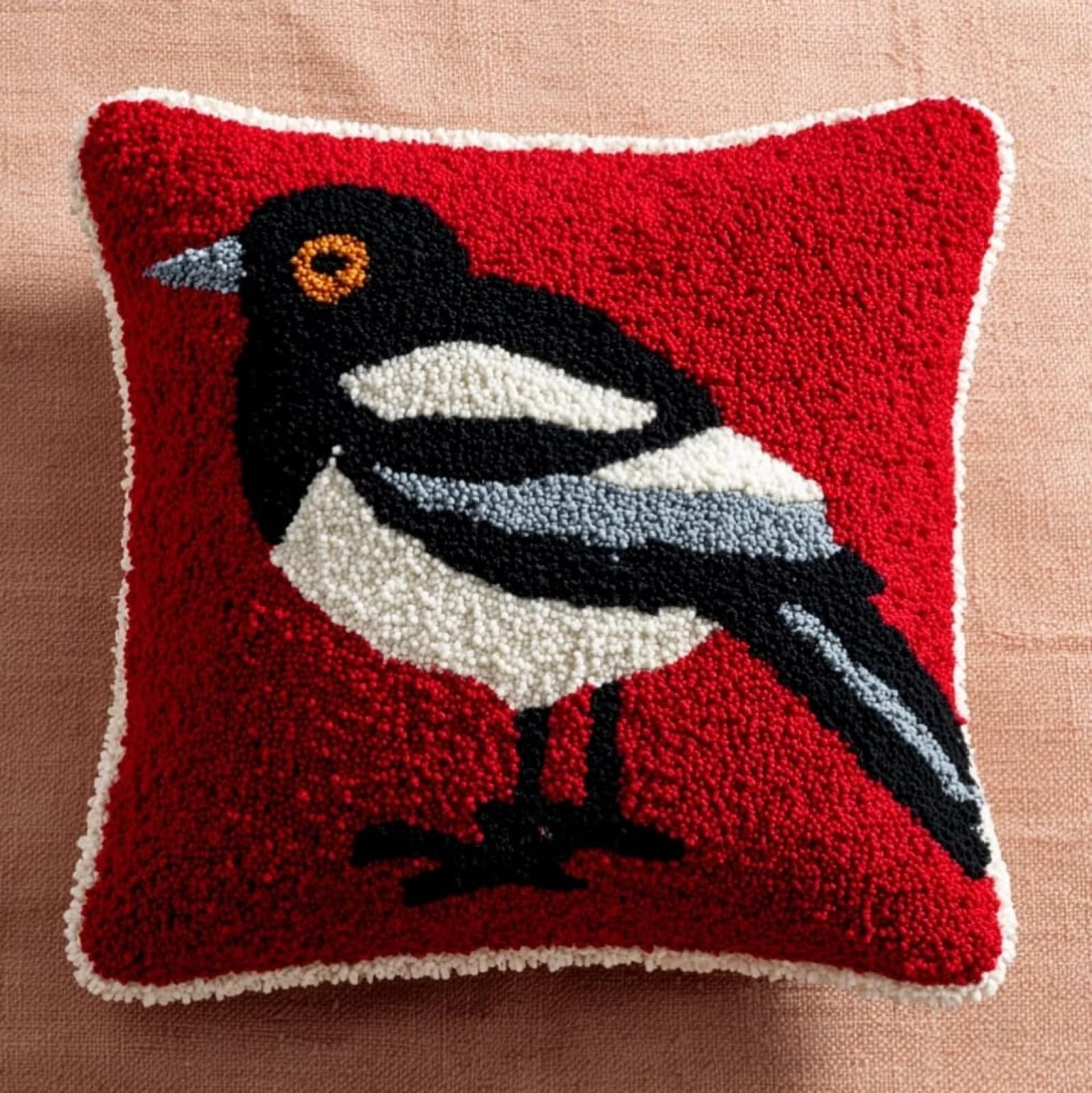 AxiangziK Latch Hook Cushion Kits for Adults,Cute Sparrow