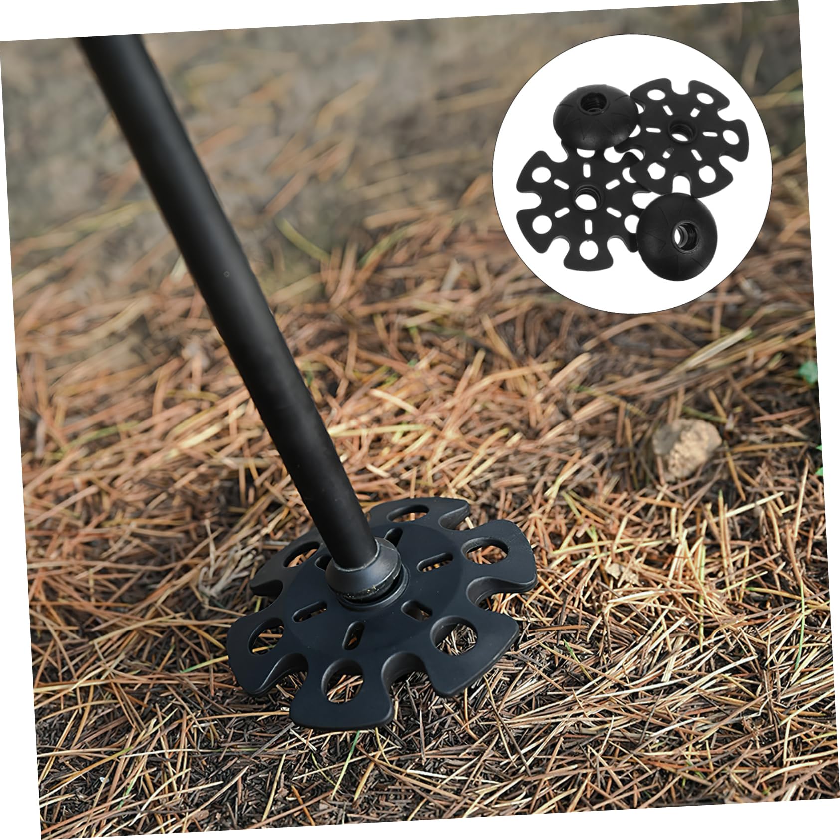 SOIMISS 4 pièces Embouts de Bâtons de Randonnée Caoutchouc Antidérapants pour Seniors Protection Boue et Neige Accessoires Trekking et Canne de Marche