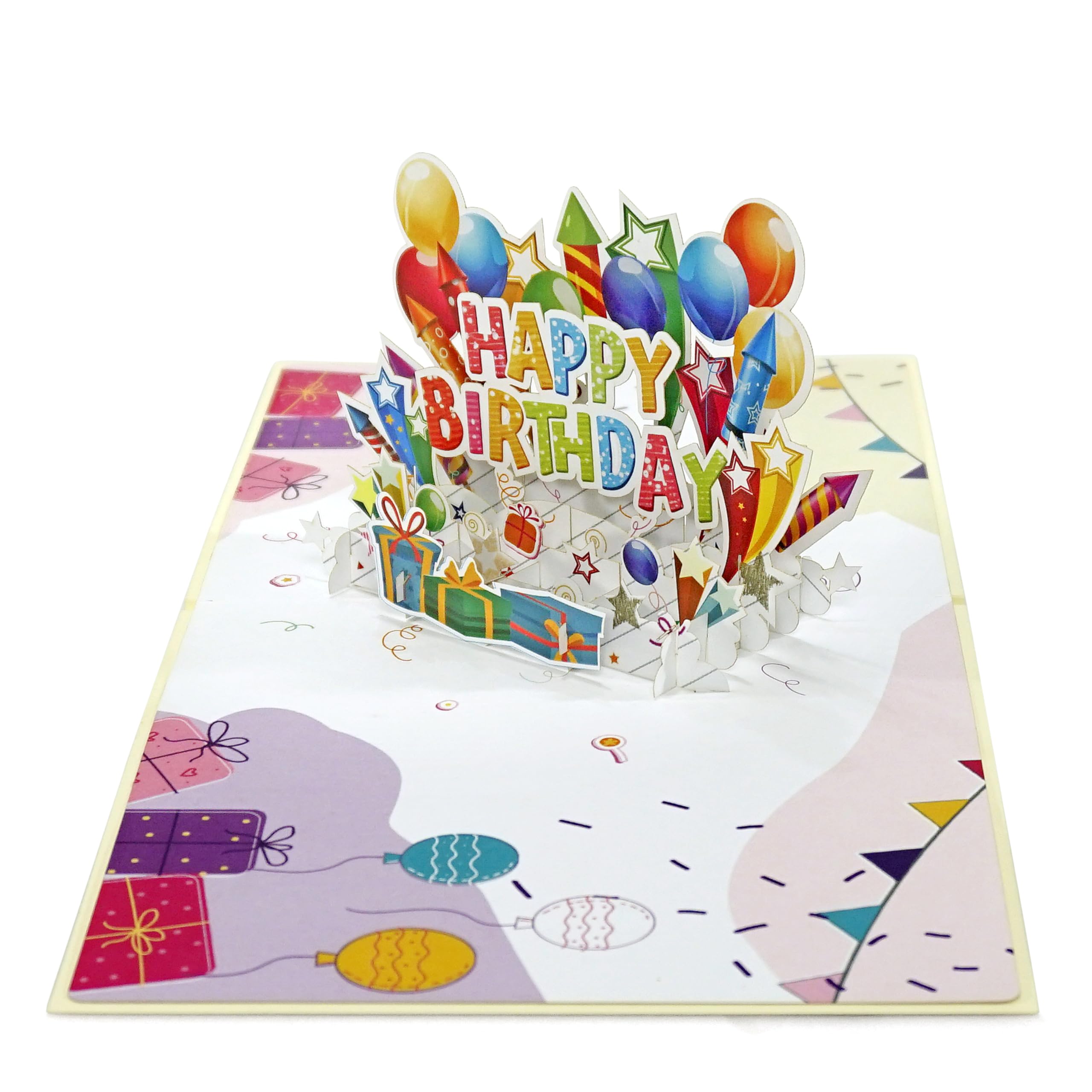 CUTPOPUP Text Happy Birthday - 3D Birthday Cards, Happy