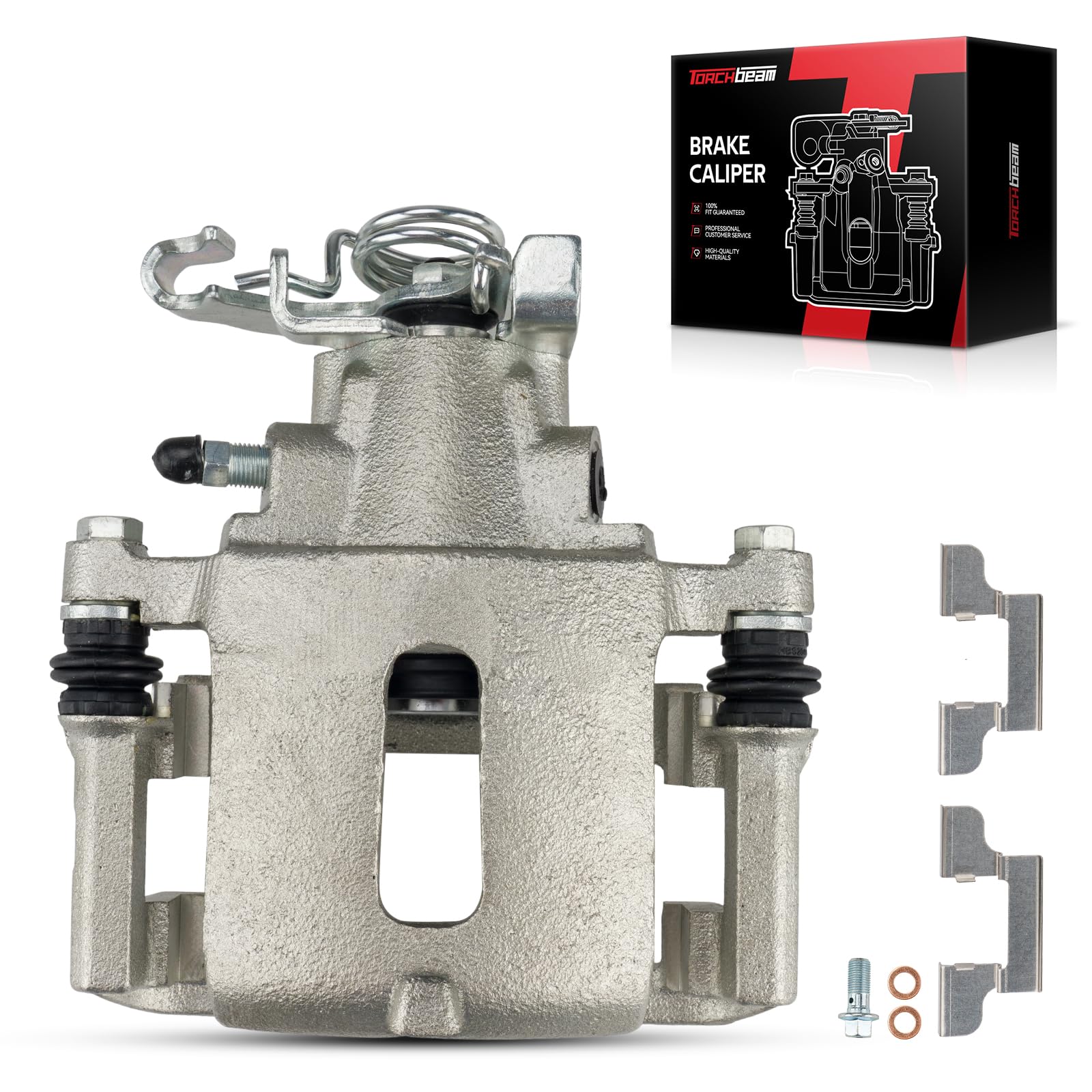 Torchbeam Rear Right Passenger Side Brake Caliper for Ford for 2005-2014 Mustang Disc Brake Caliper Assembly with Bracket Replace #18B4927