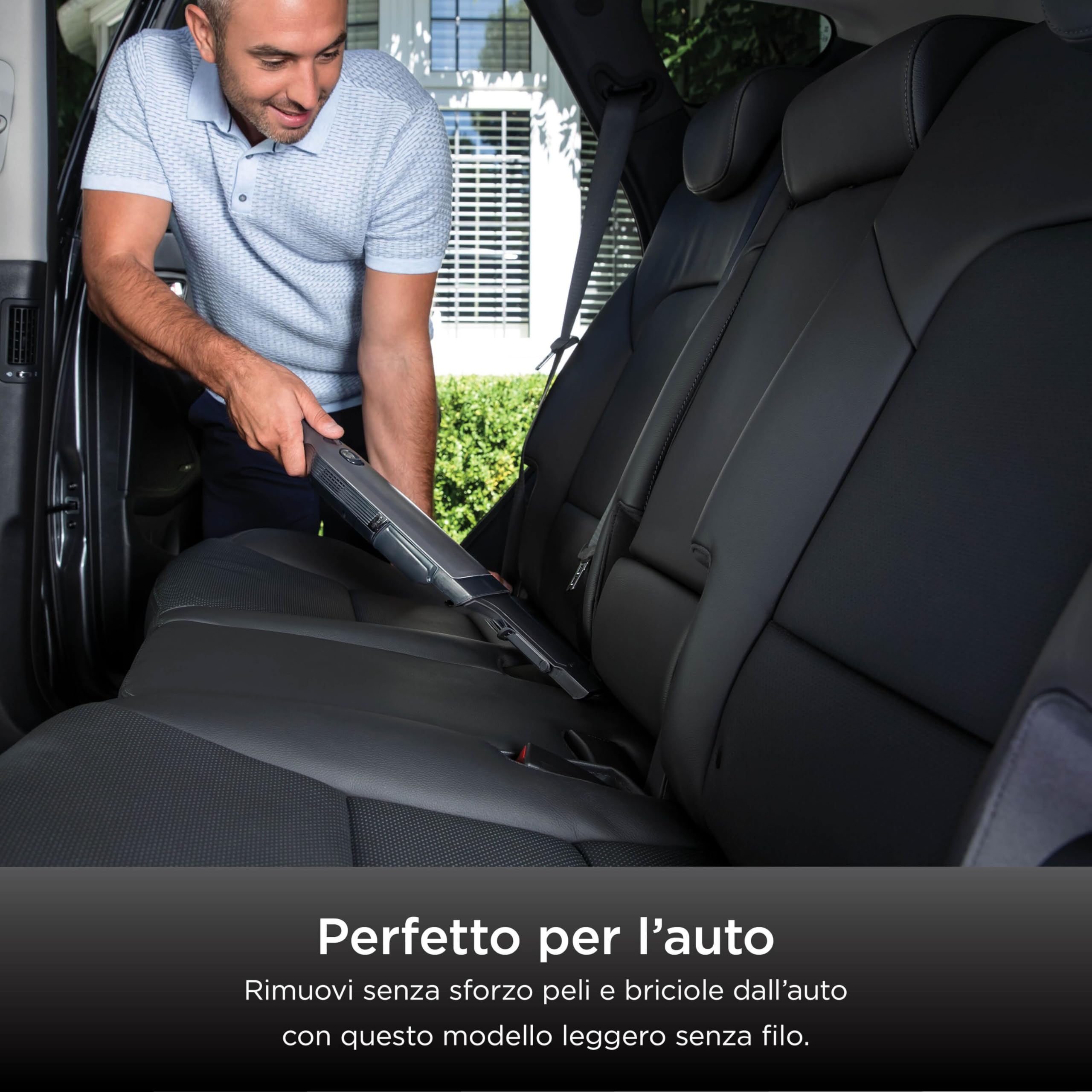 Shark WandVac 1.0 Aspirabriciole Senza Fili, Potente, Compatto e Leggero, con Bocchetta per Fessure e Accessori per Pulizia Multisuperficie, con Base di Ricarica, Grigio, WV200EU