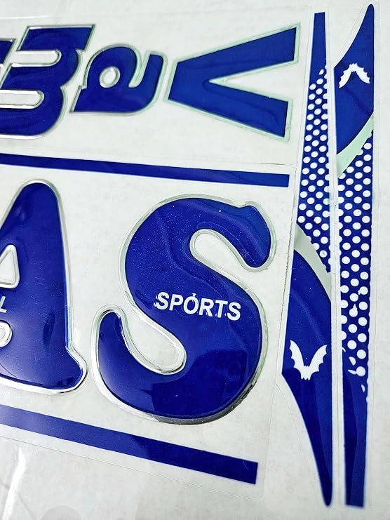 AYN Cricket Bat Sticker 3D Embossed English Willow Fiber Tape Sports Accessories Protection, BASV Ampire