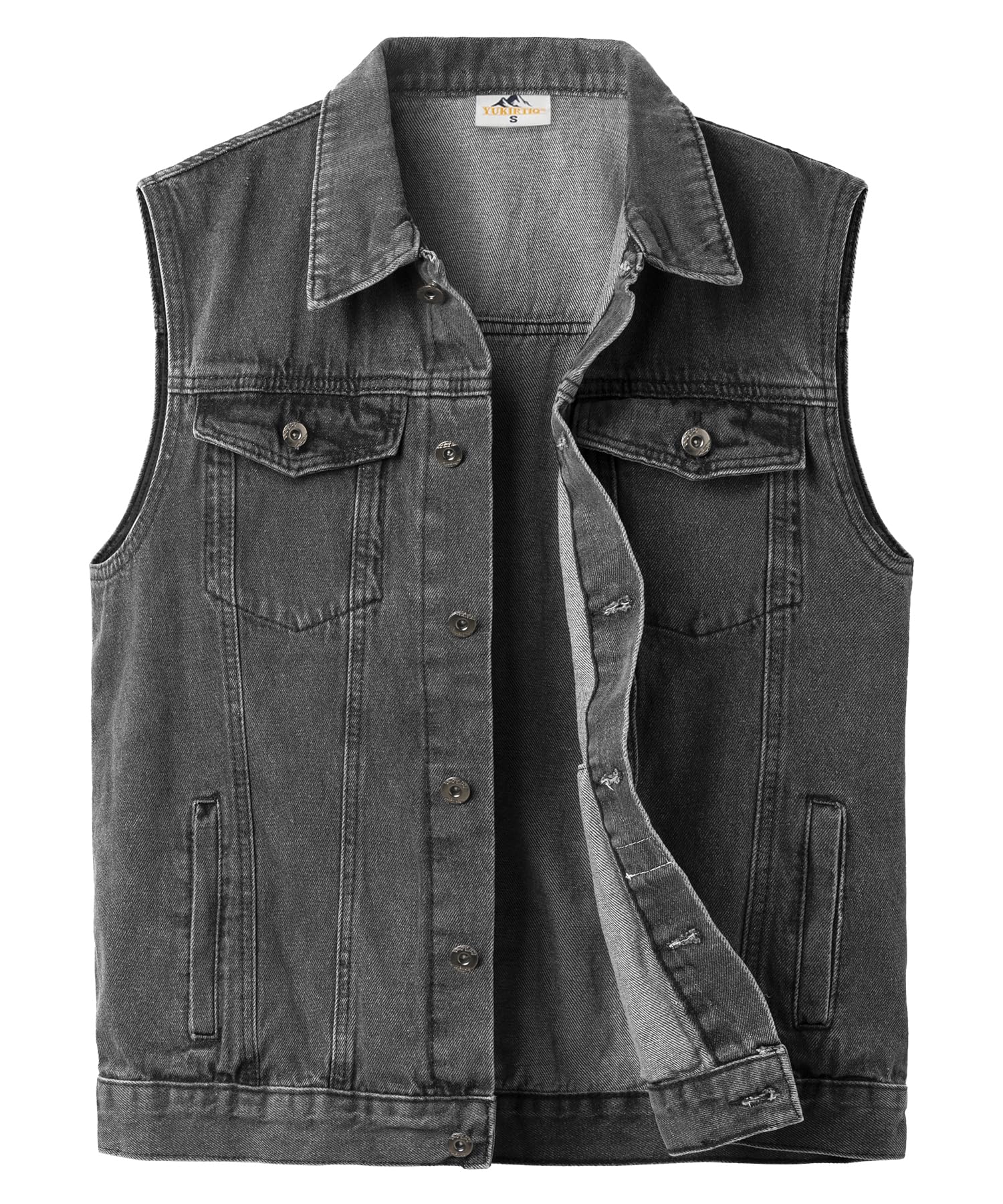 Męska kamizelka dżinsowa w stylu vintage, bez rękawów, kurtka dżinsowa, kowbojski denim, kamizelka, kurtka dla mężczyzn