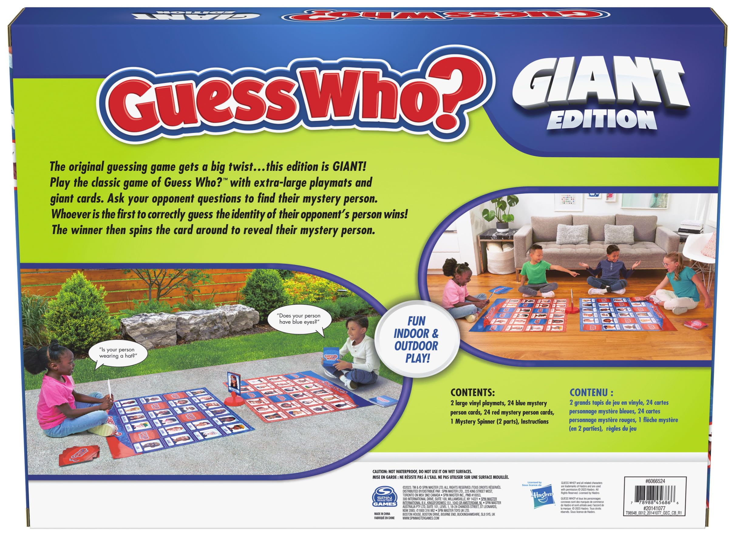 Guess Who Giant Edition Game For Kids Family Board Game