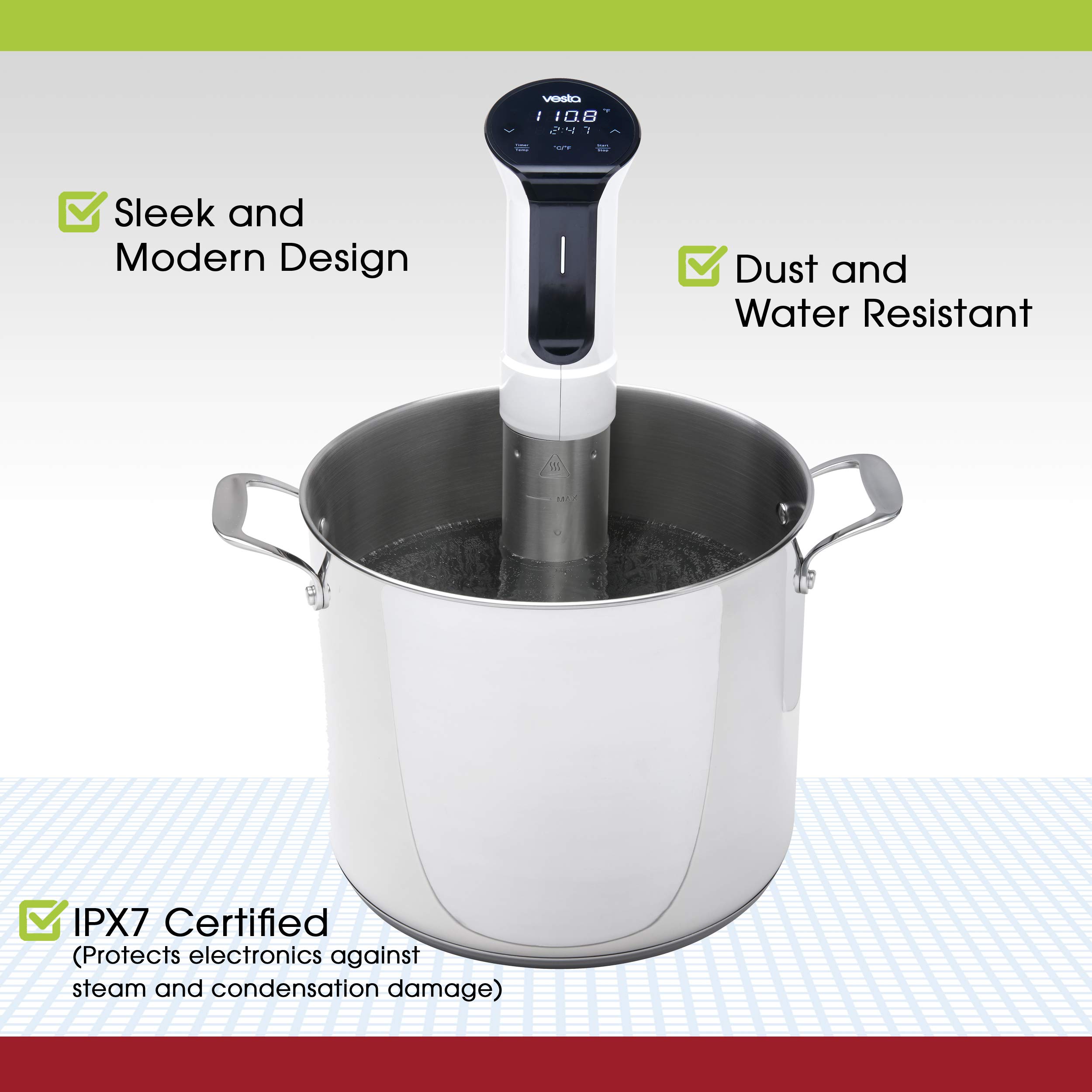 Circolatore Ad Immersione Vesta Precision - 1200W, Design Pieghevole E Wi-Fi, Per Cucina Di Precisione - Foto 2