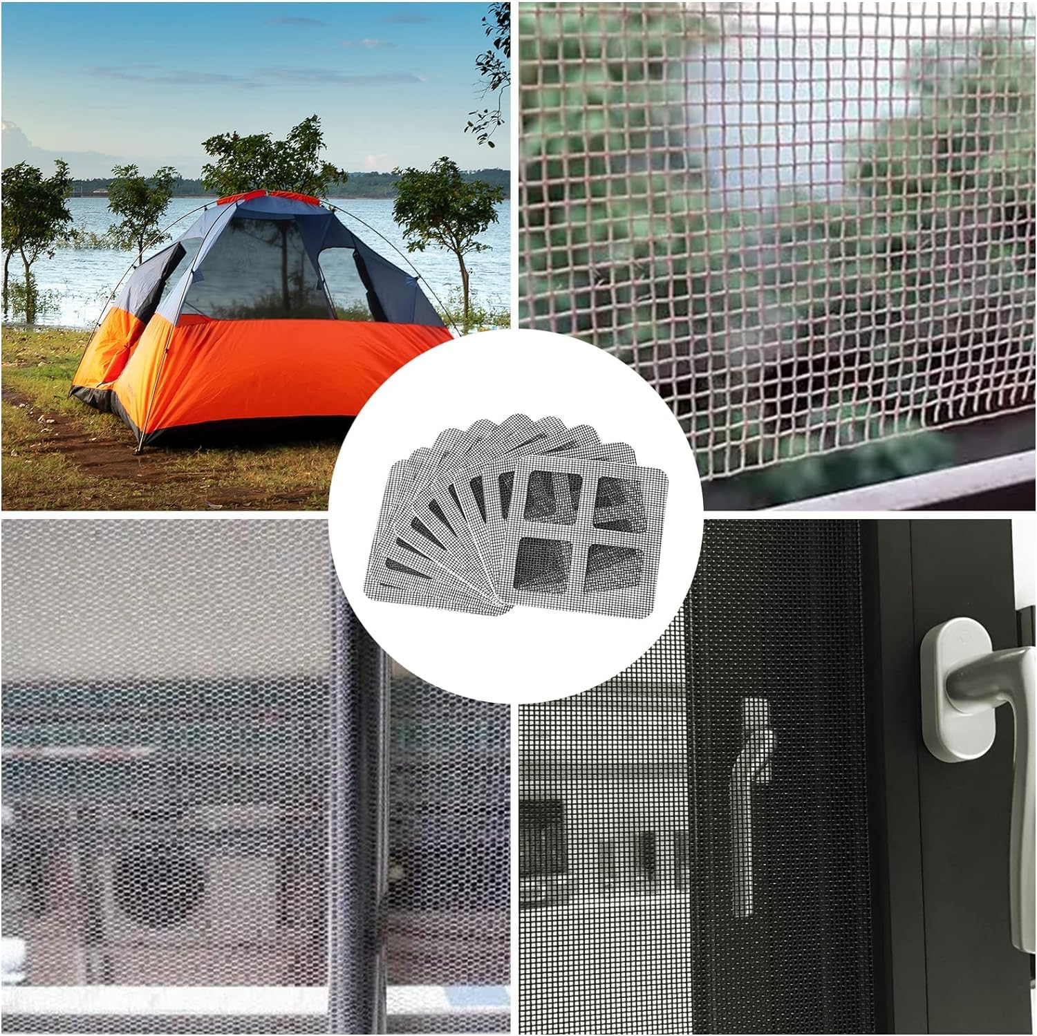 COOFANDY Window Screen Repair Patches, 10 pcs Door Window Screen Repair Stickers Mesh Repair for Repair Holes Self-Adhesive Screen Net Anti-Mosquito — Amazon image 8