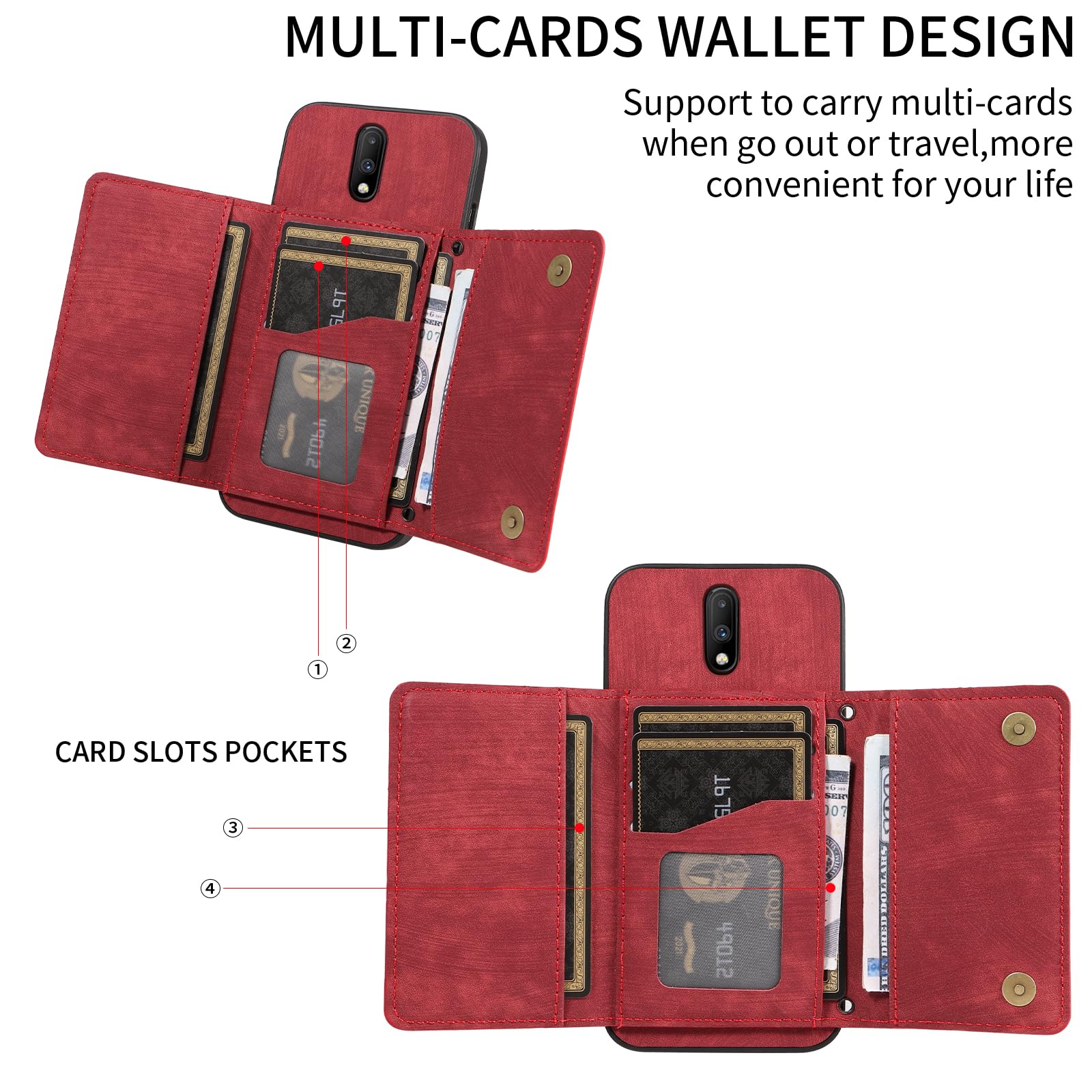 Elisorli Funda Tipo Cartera Para OnePlus Nord 2T 5G Con Correa Cruzada