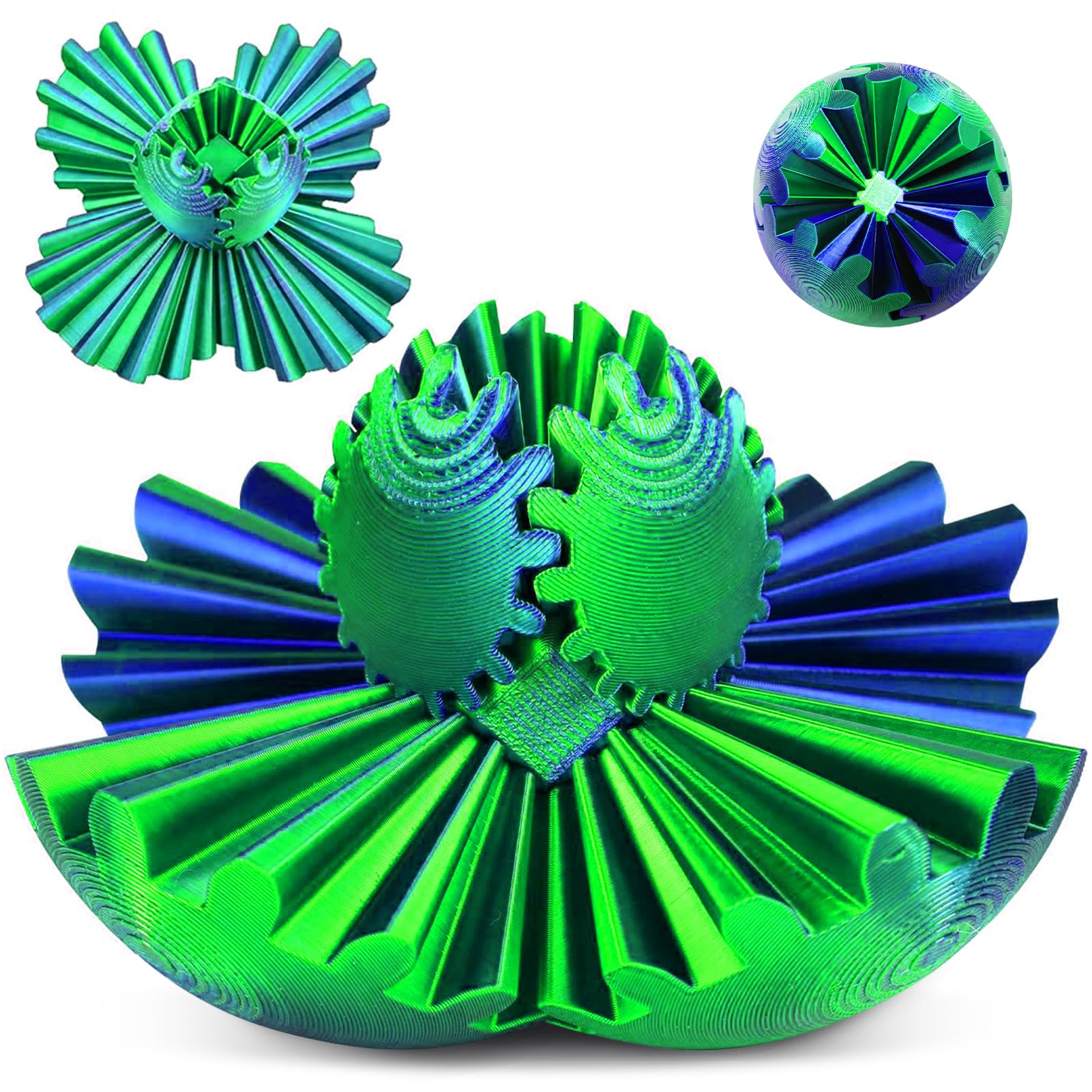 Gear Ball 3D Printed Fidget Toy Gearsphere