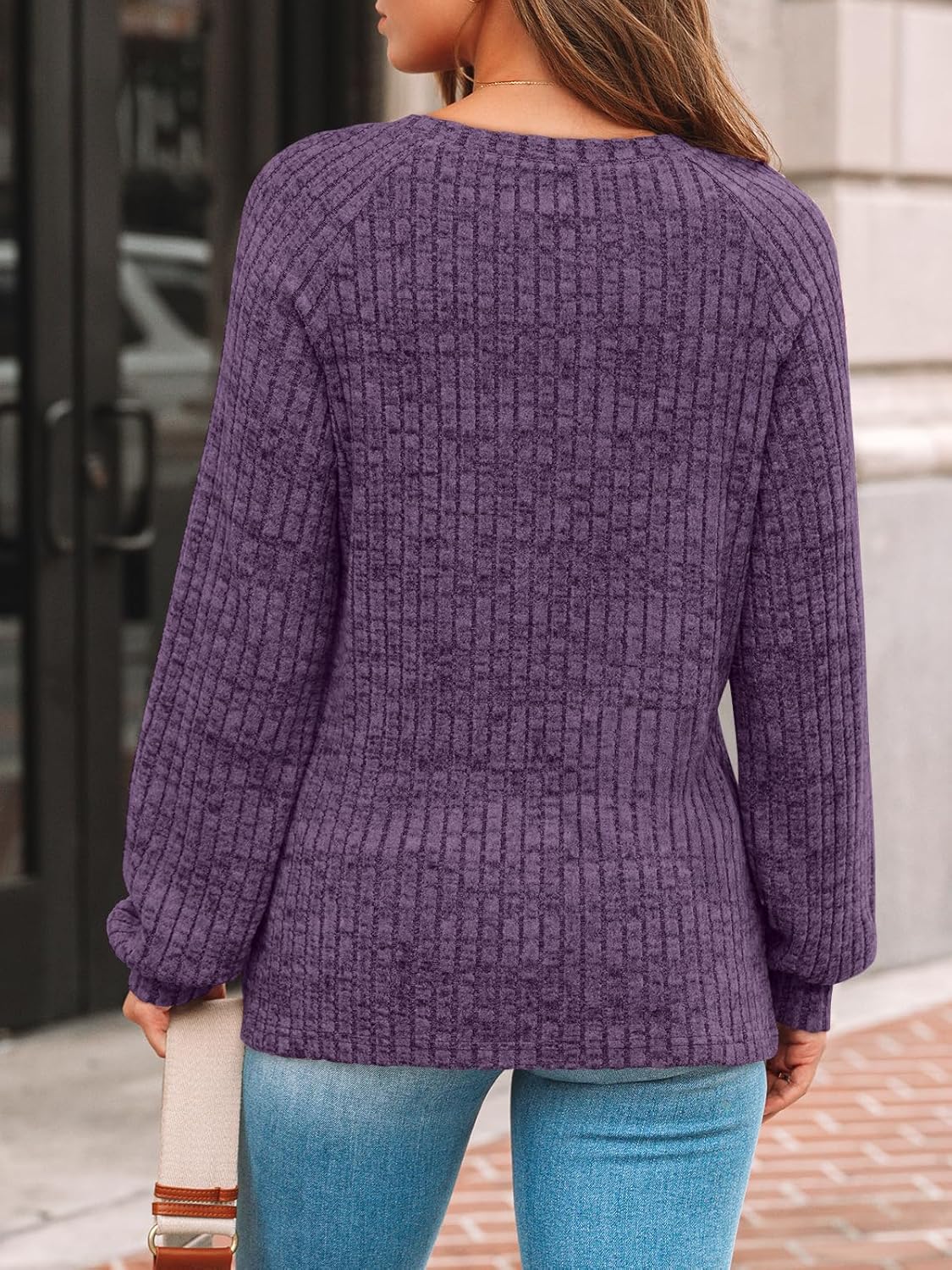 AUTOMET Womens Long Sleeve T Shirts Casual Tunic Work Tops Spring Plus Size Sweaters Date Night Outfit 2026 Dressy Blouse - Image 4